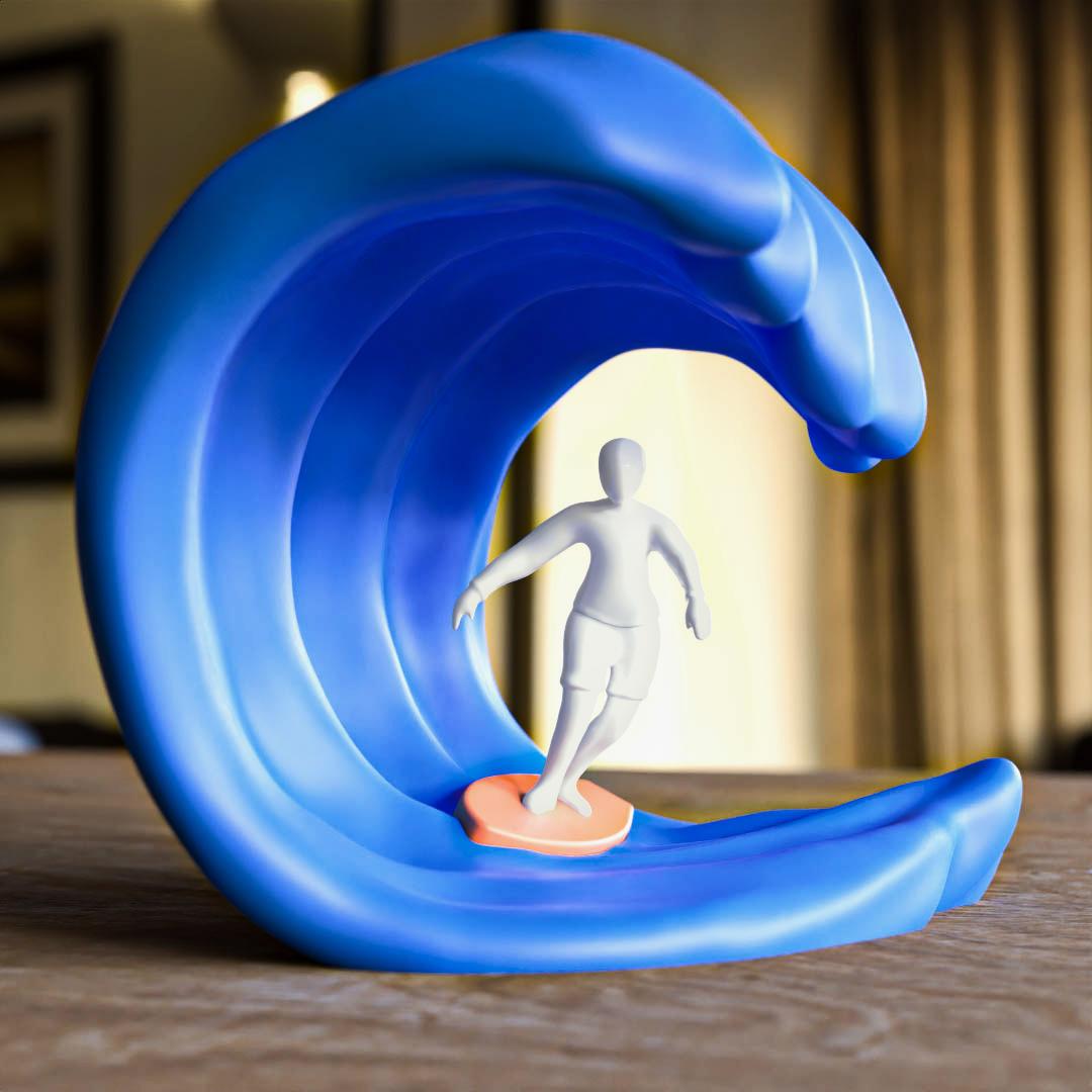 Surfer on the Wave #ELEGOO3DPSummer 3d model