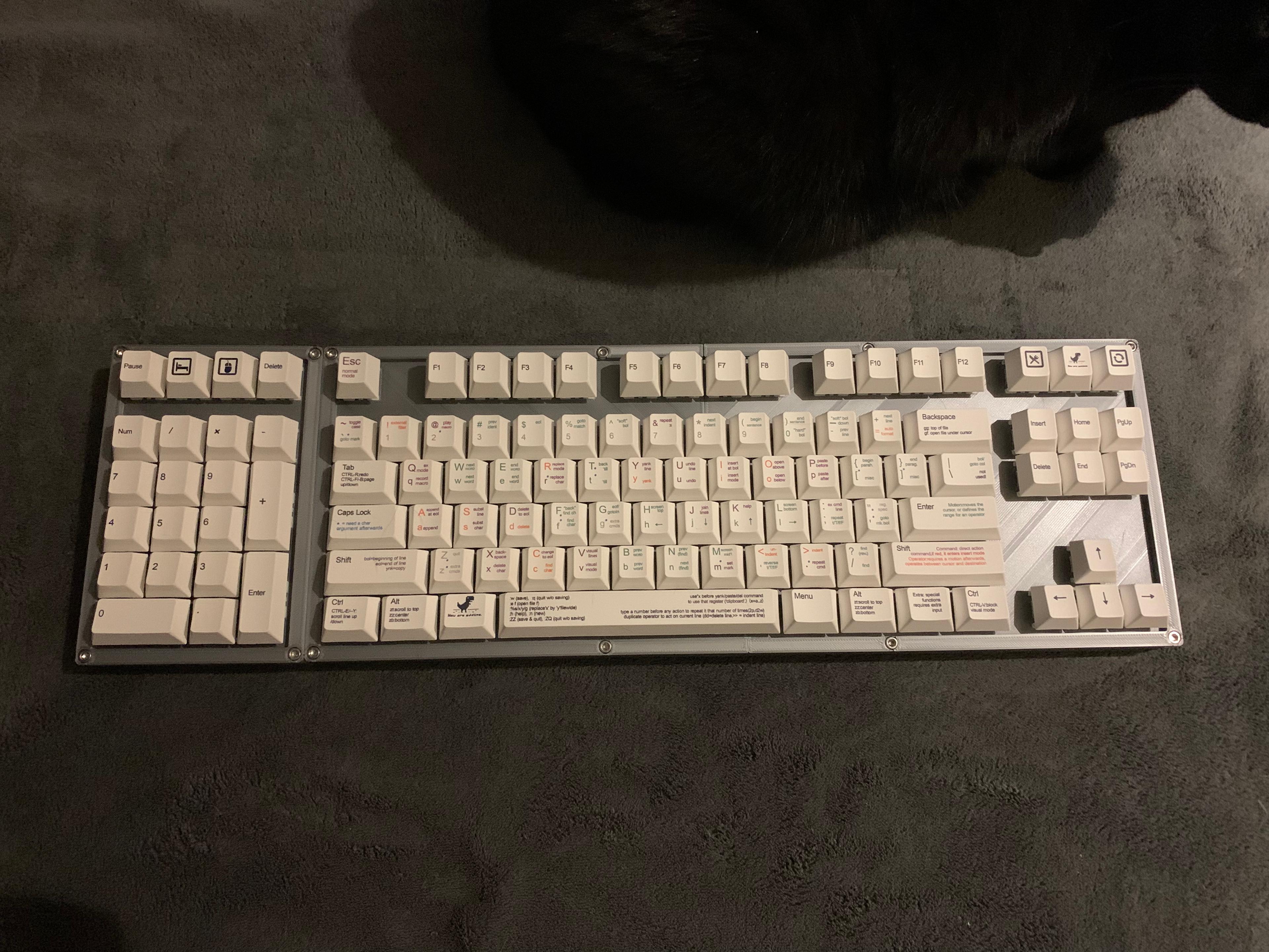 Prototype: 3D Printed HOT SWAP Mechanical keyboard. 3d model