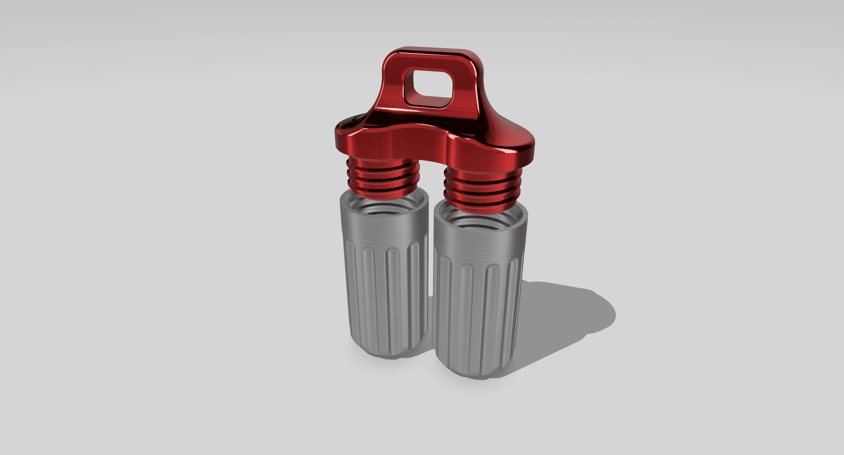 Keychain Double Container v3.5D 3d model