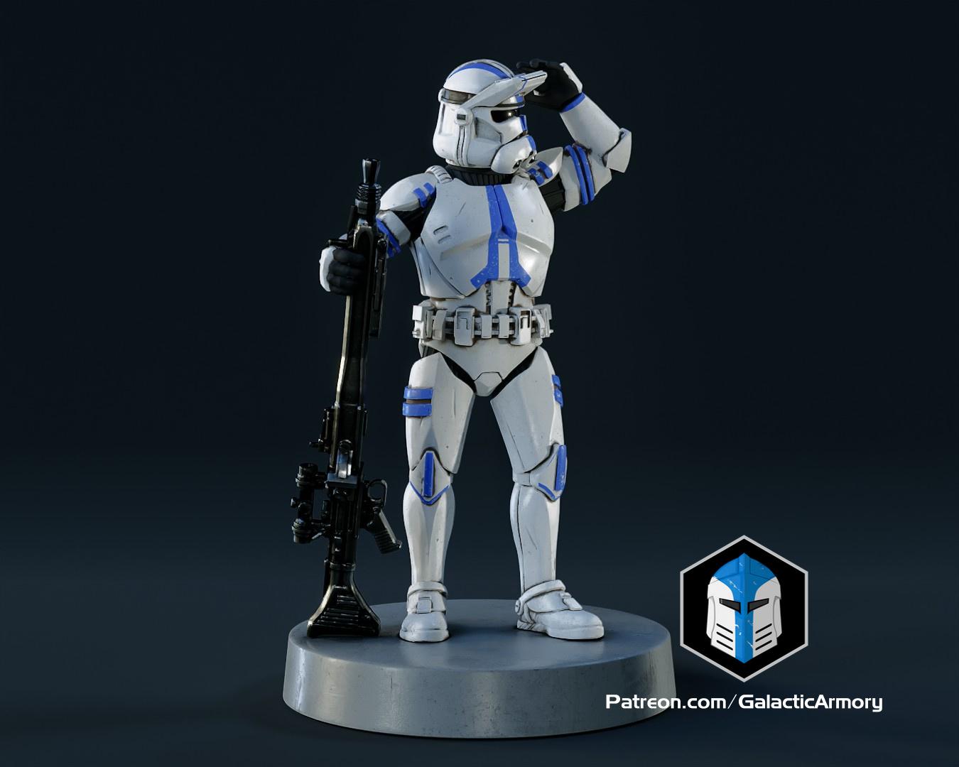 Clone Trooper Figurine - Specialist 3d model