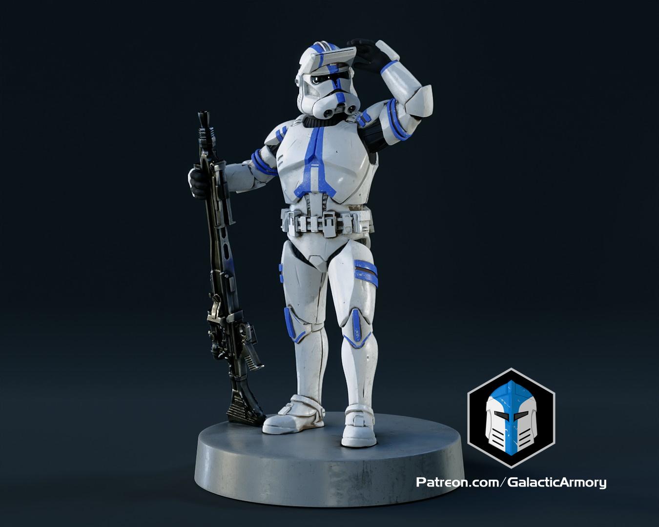 Clone Trooper Figurine - Specialist 3d model