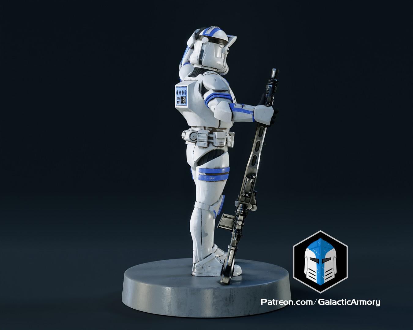 Clone Trooper Figurine - Specialist 3d model