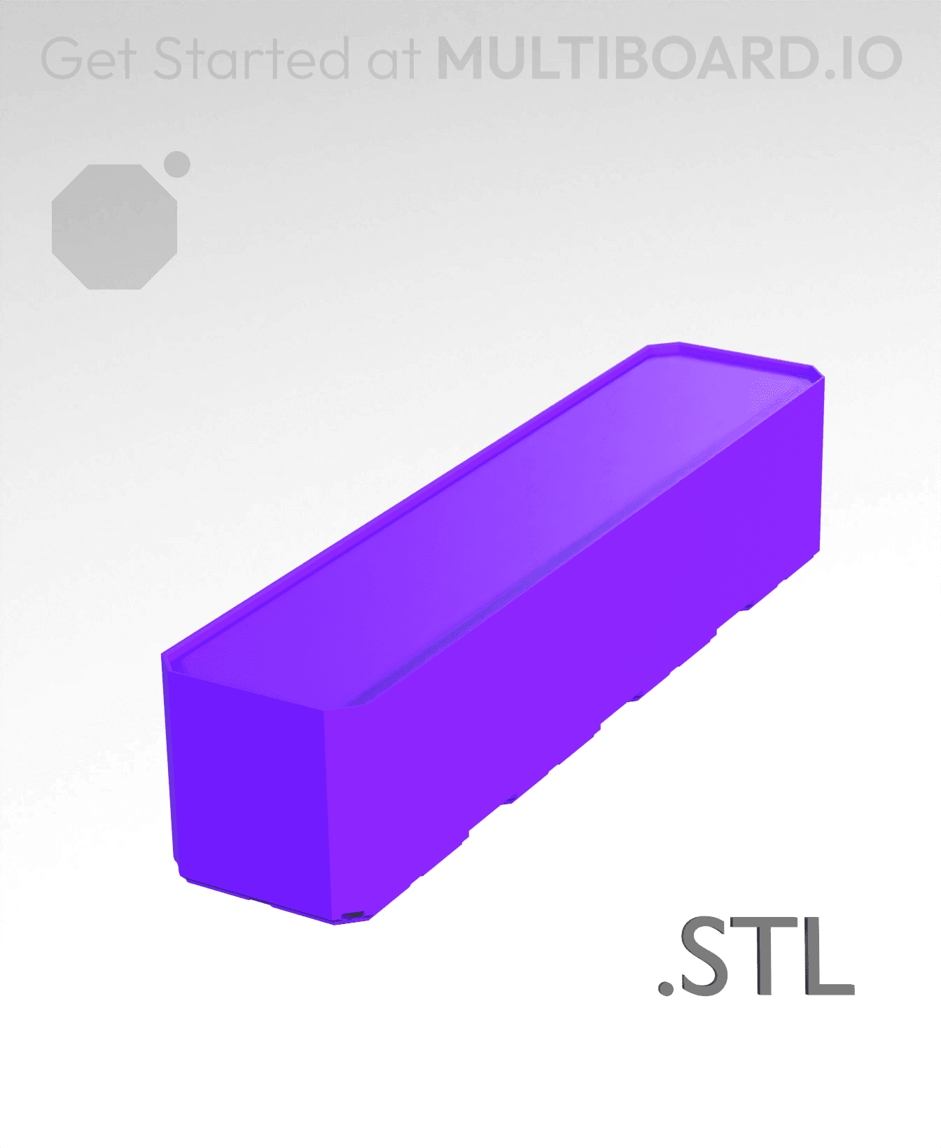 1x4x1 - Multibin Insert - STL Remixing File 3d model