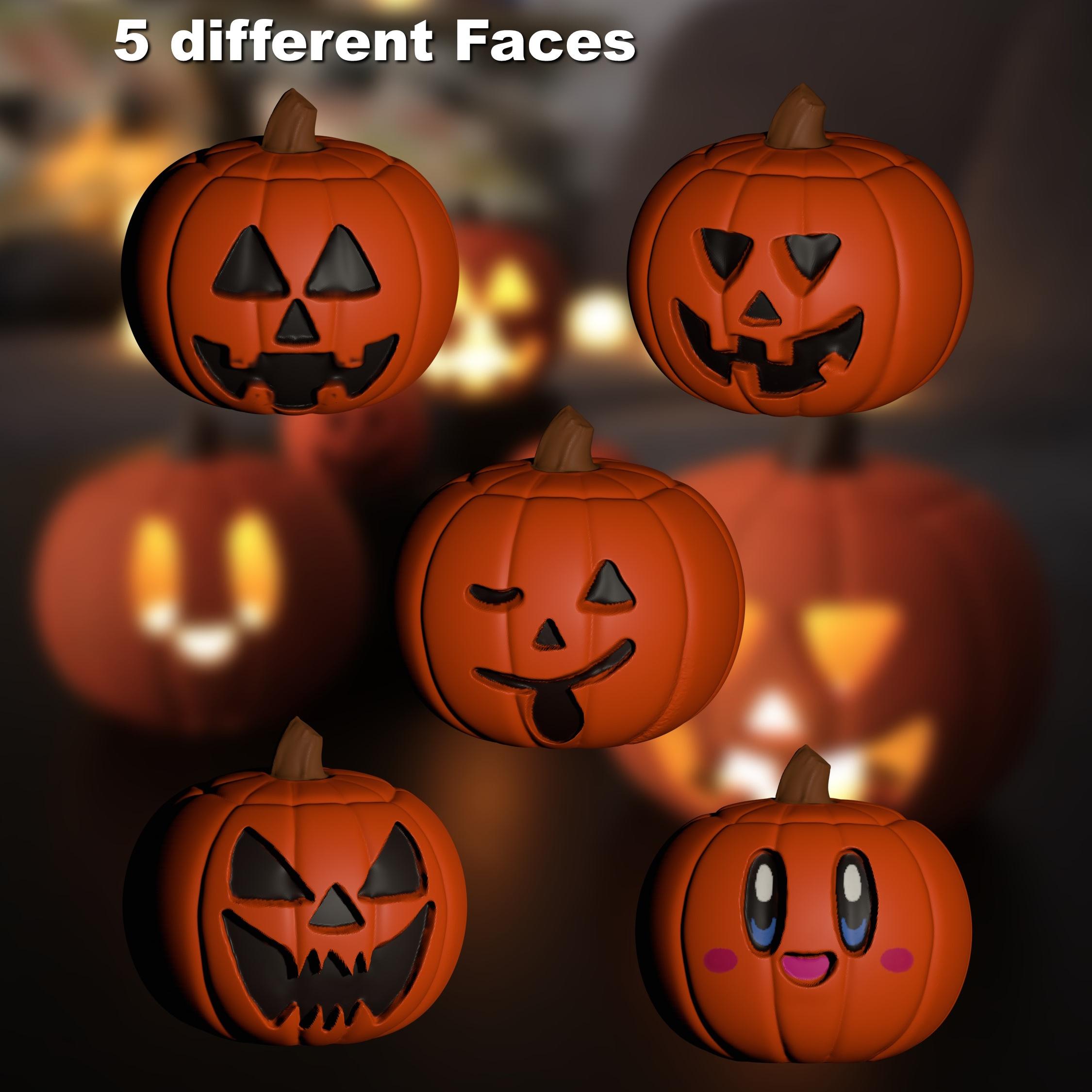 Jack O'Lanterns 3d model