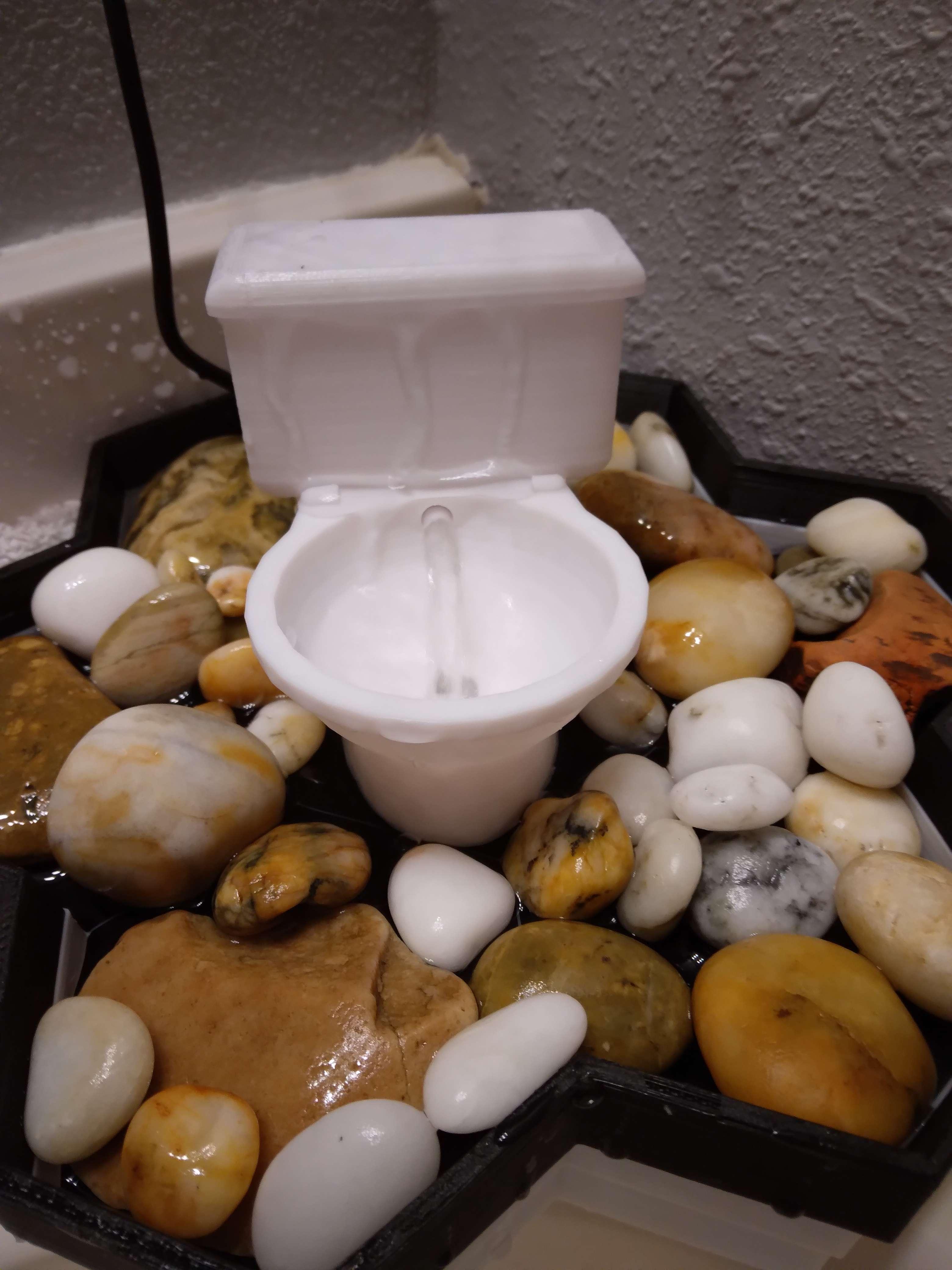 Toilet For Modular Desktop Fountain 3d model