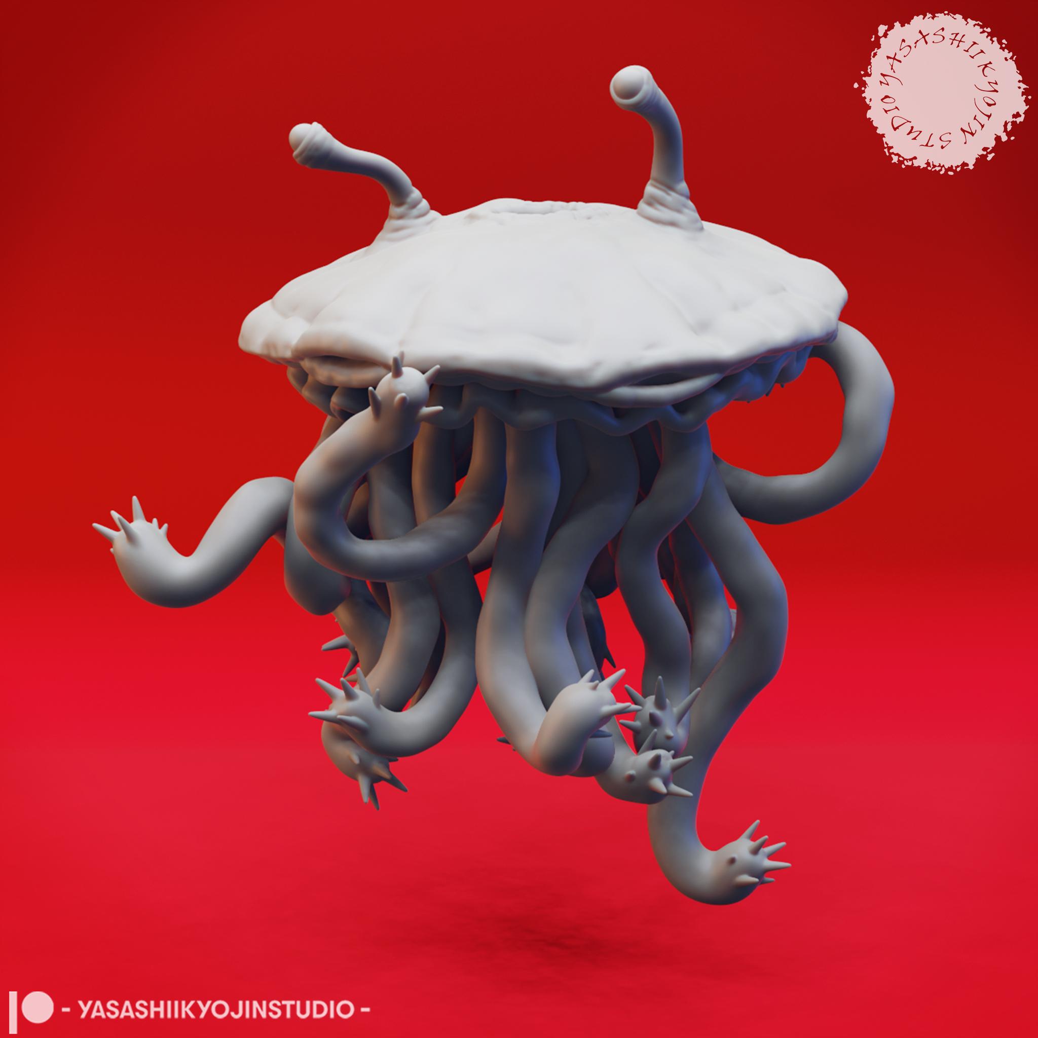 Flumph - Tabletop Miniature (Pre-Supported) 3d model