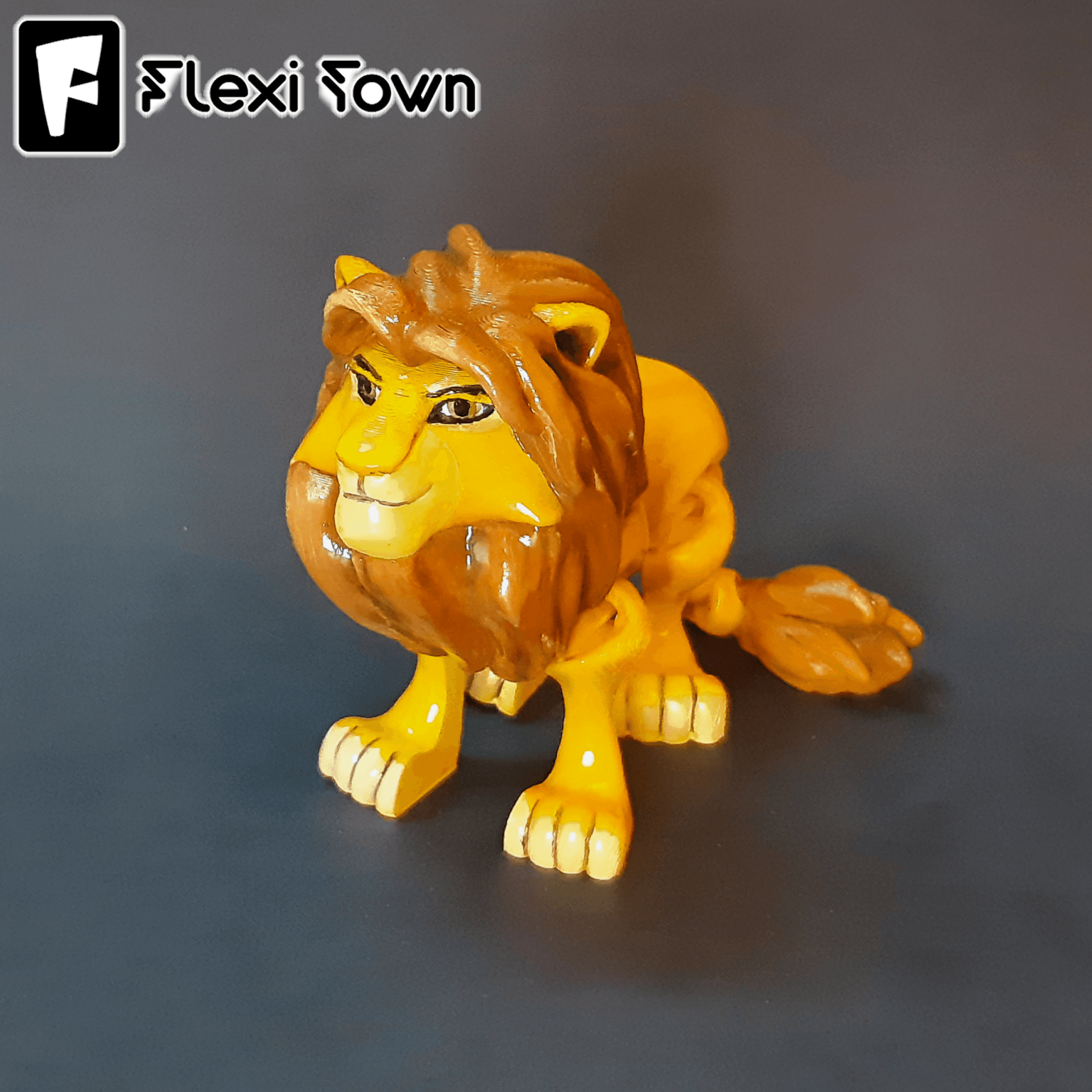 Flexi Print-in-Place Lion, The Lion King, Simba 3d model