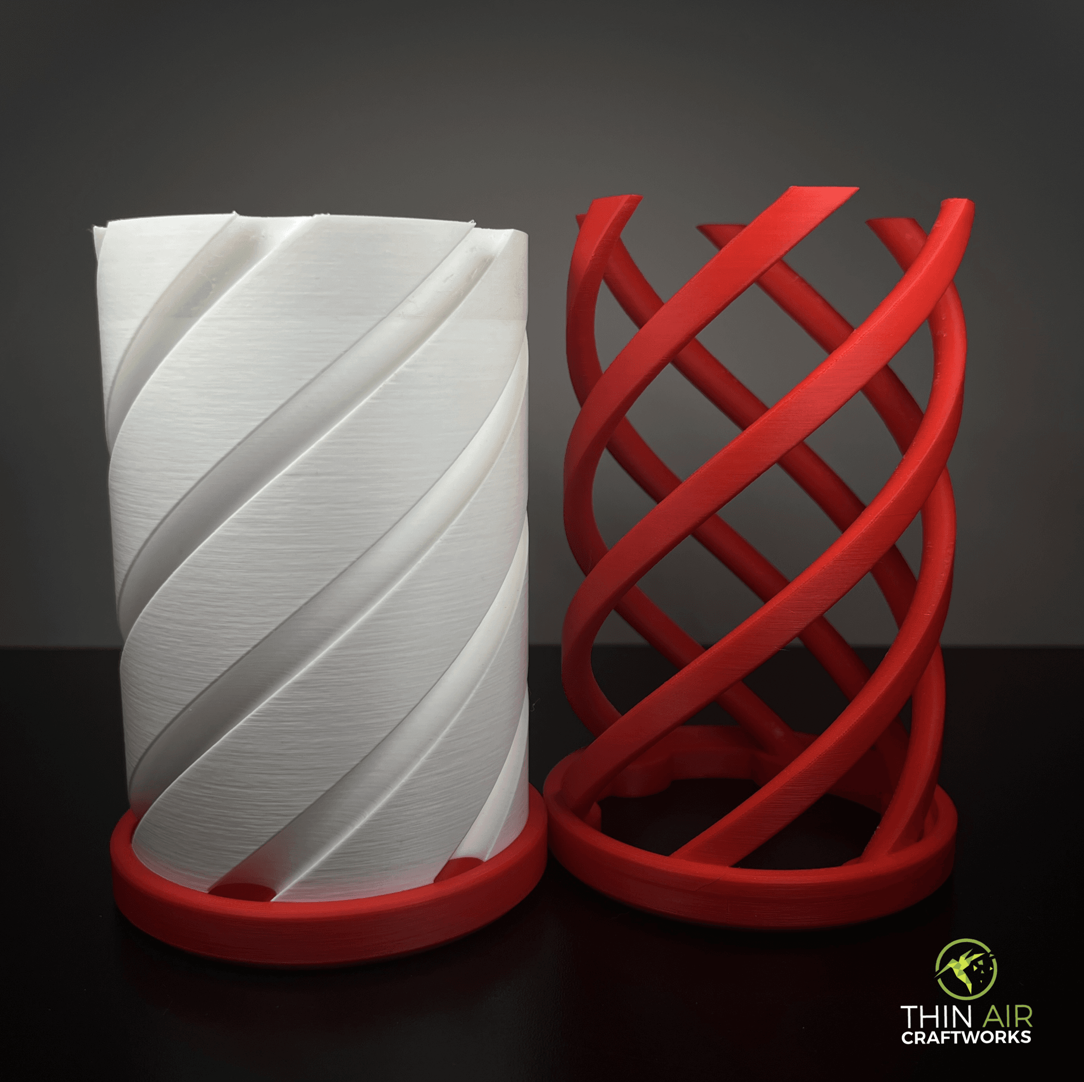 Candy Cane Vase (Vase/Cookie Jar/Christmas Decor) - Support Free 3d model