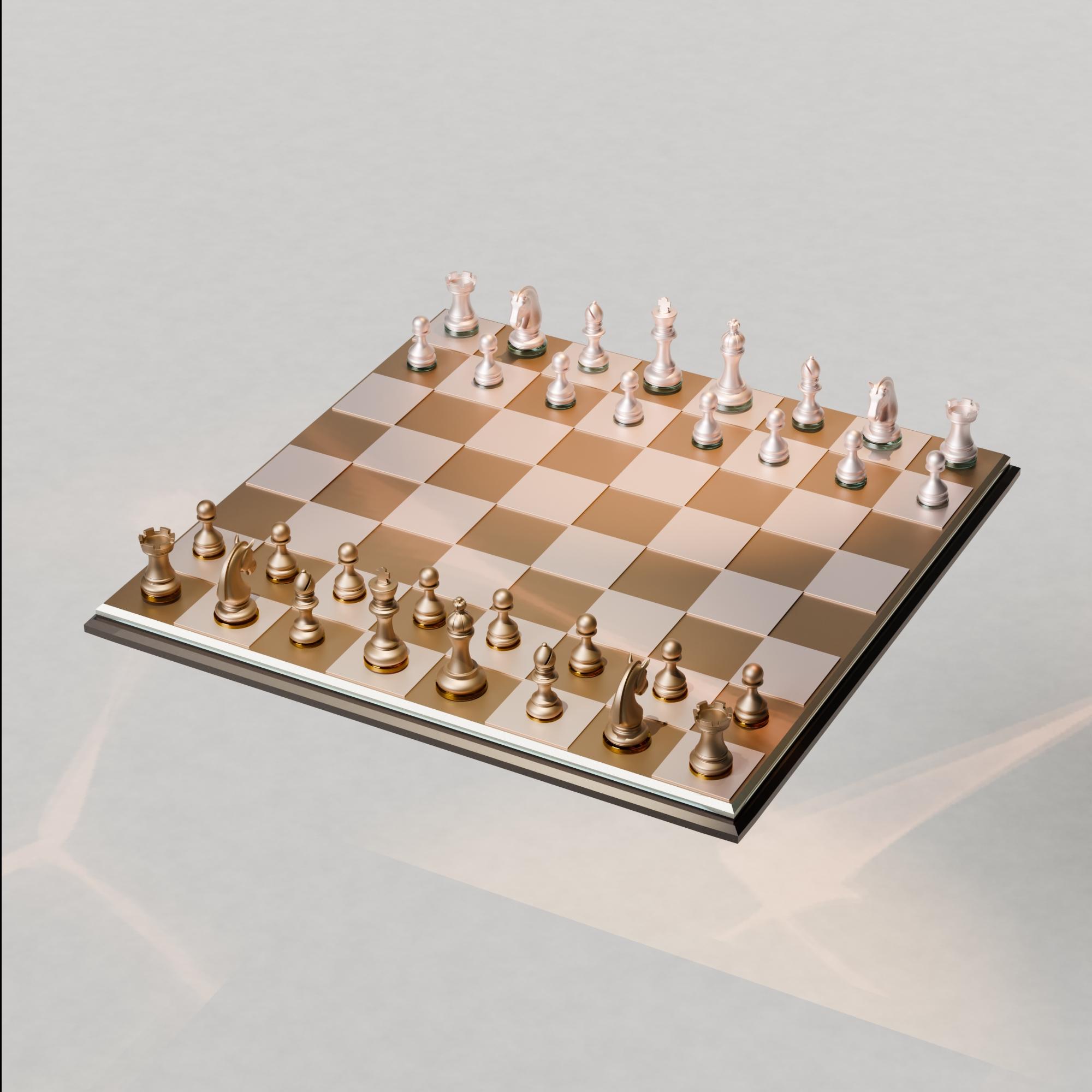 Classic Chess Set 3d model