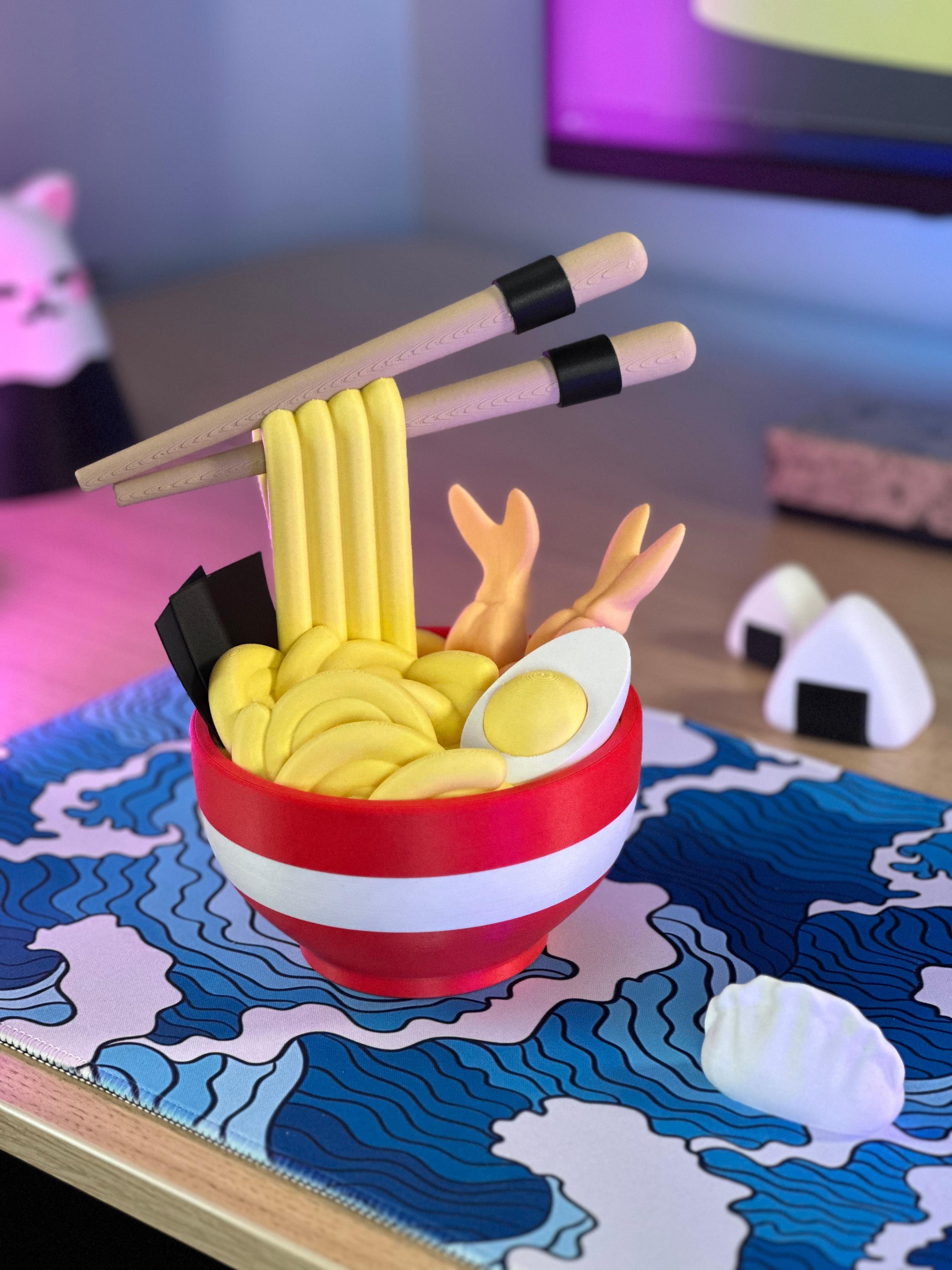 Ramen Noodle Bowl Secret Tray 3d model