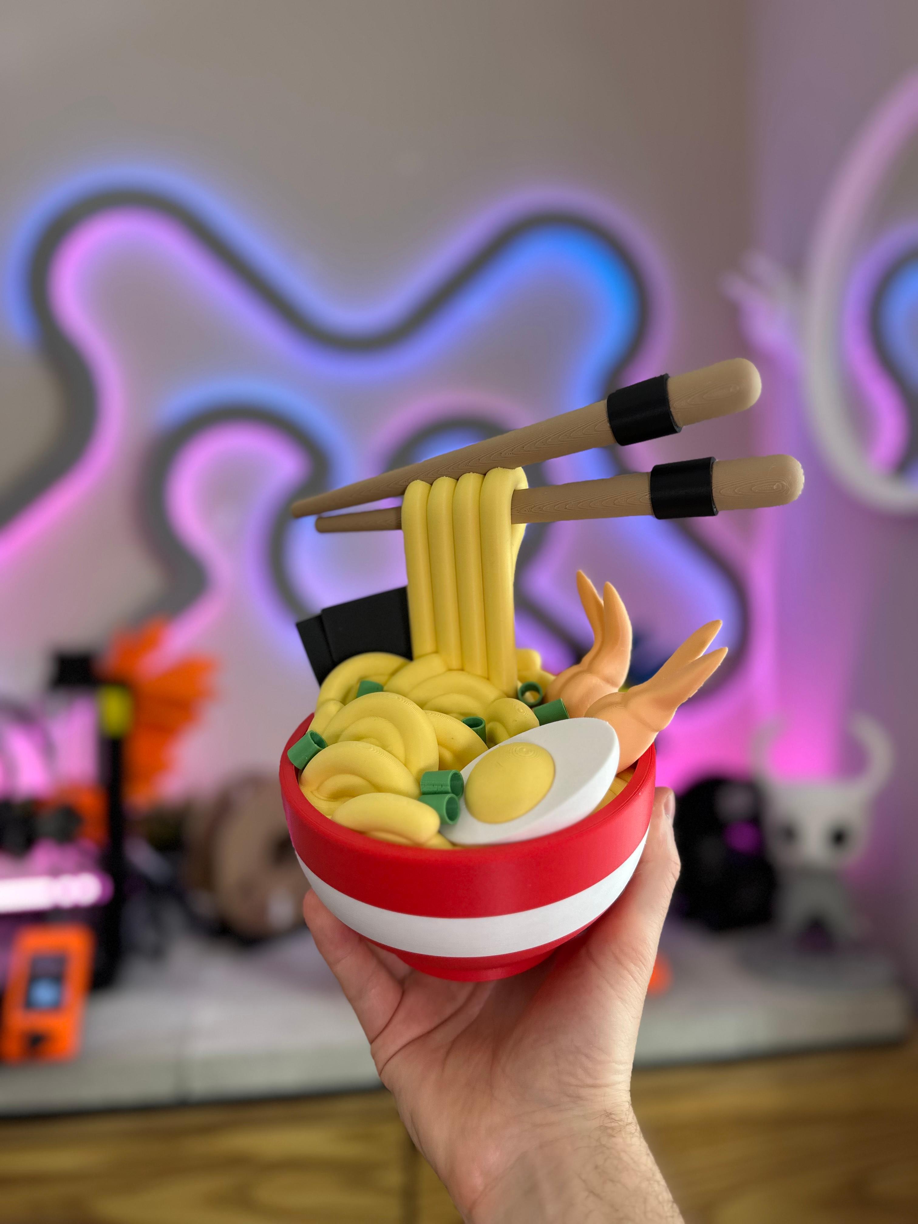 Ramen Noodle Bowl Secret Tray 3d model