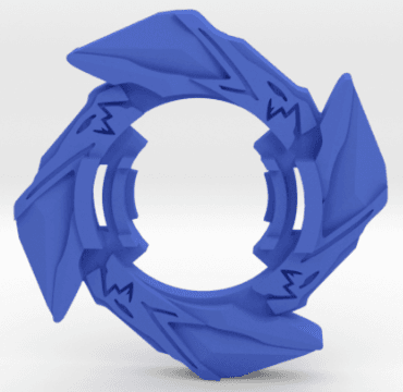 BEYBLADE COBALT DRAKE | COMPLETE | X DEMAKE SERIES 3d model