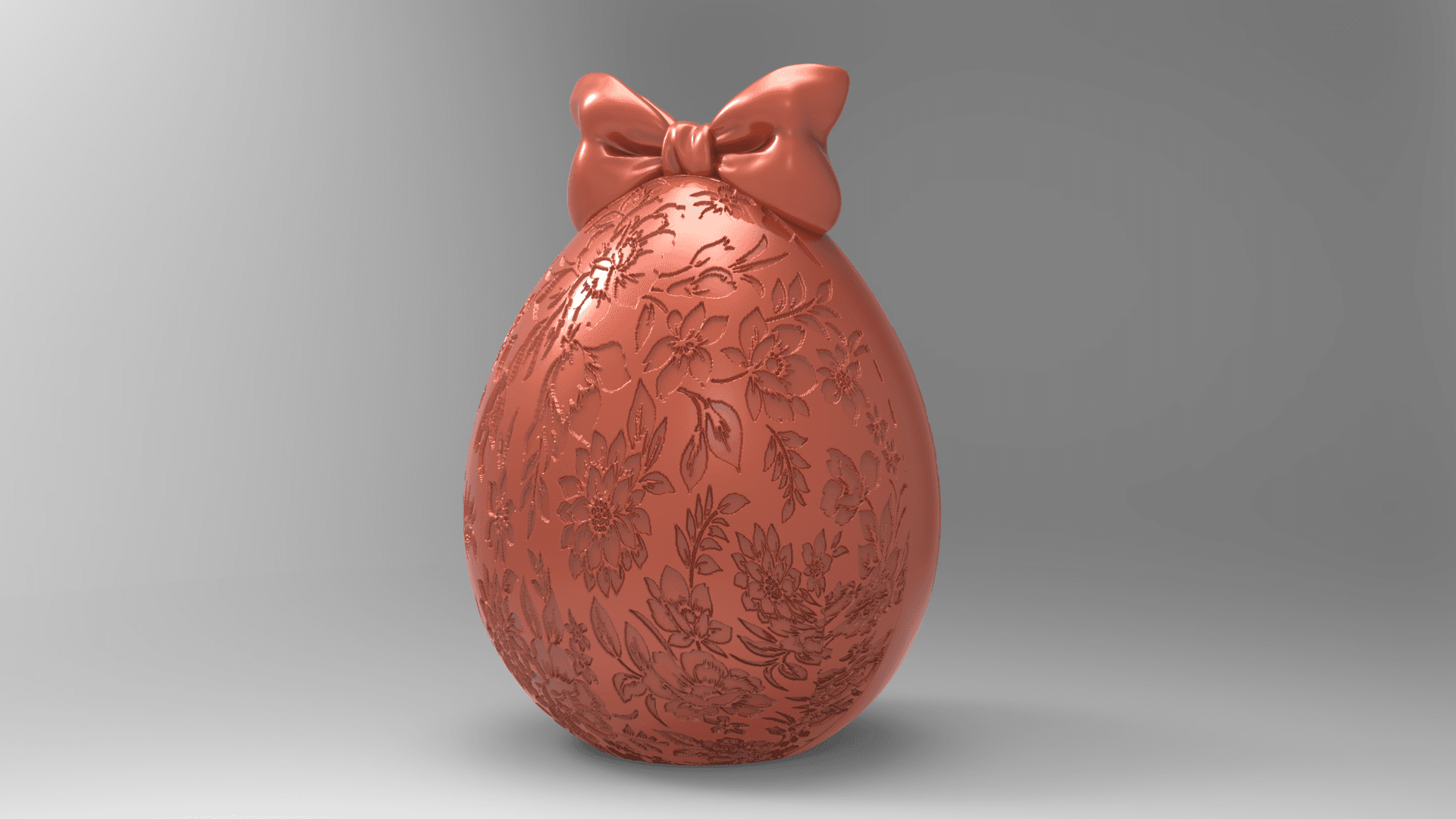 Floral Egg Container 3d model