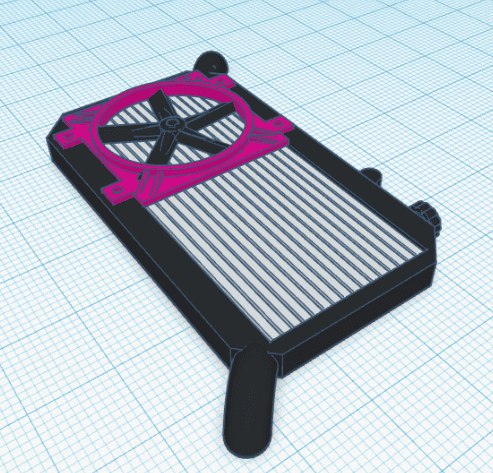 RC Drift Car 1:10 Intercooler V2 3d model