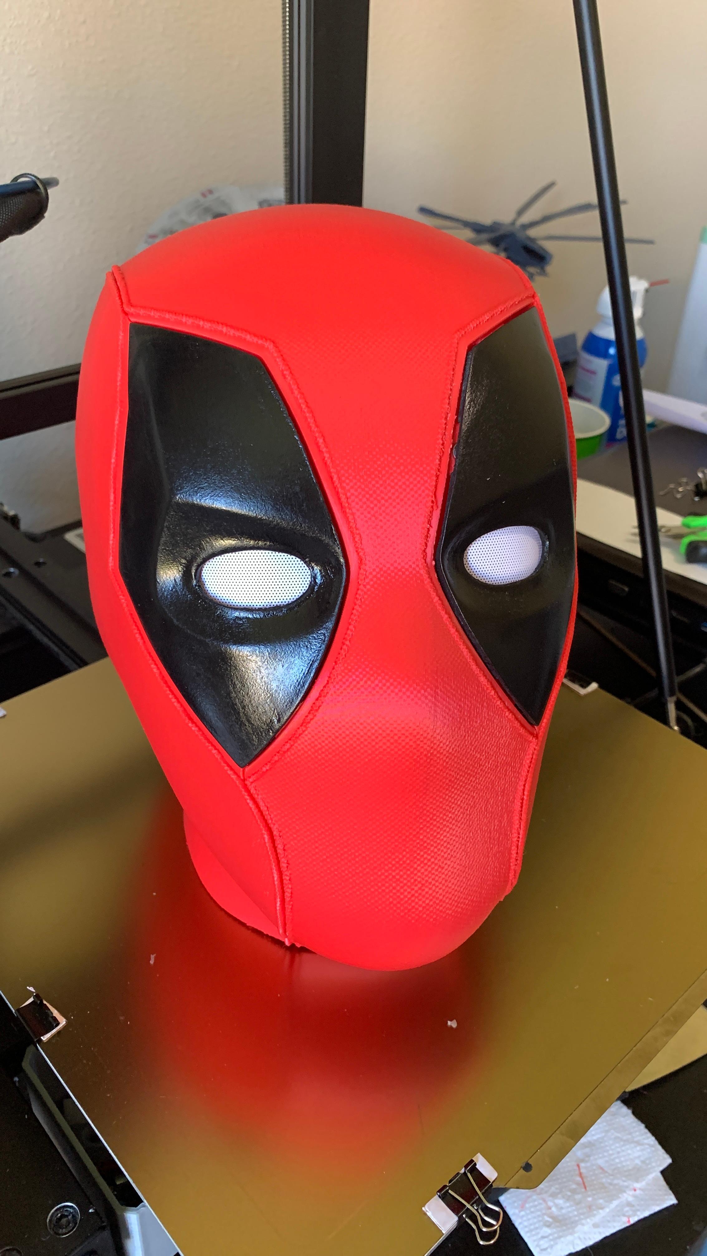 Deadpool Mask - Awesome model, Printed out great. Thank you for sharing!
Make sure you print the updated files with the minor fixes on some of the magnet holes.
Printed on Longer LK5 Pro
 - 3d model