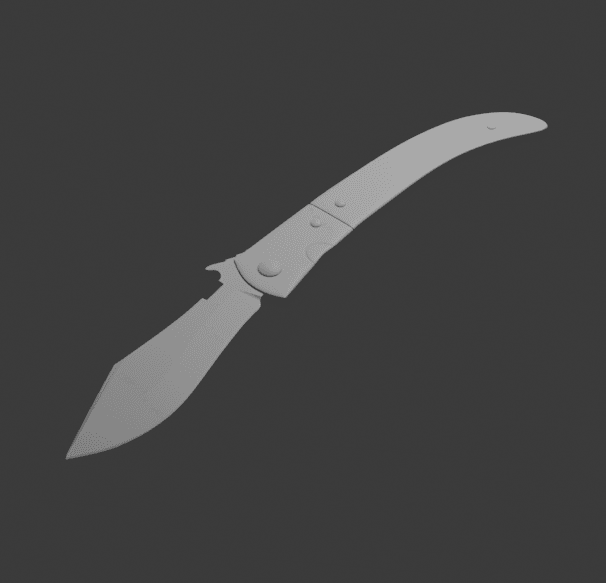 Navaja knife CSGO 3d model