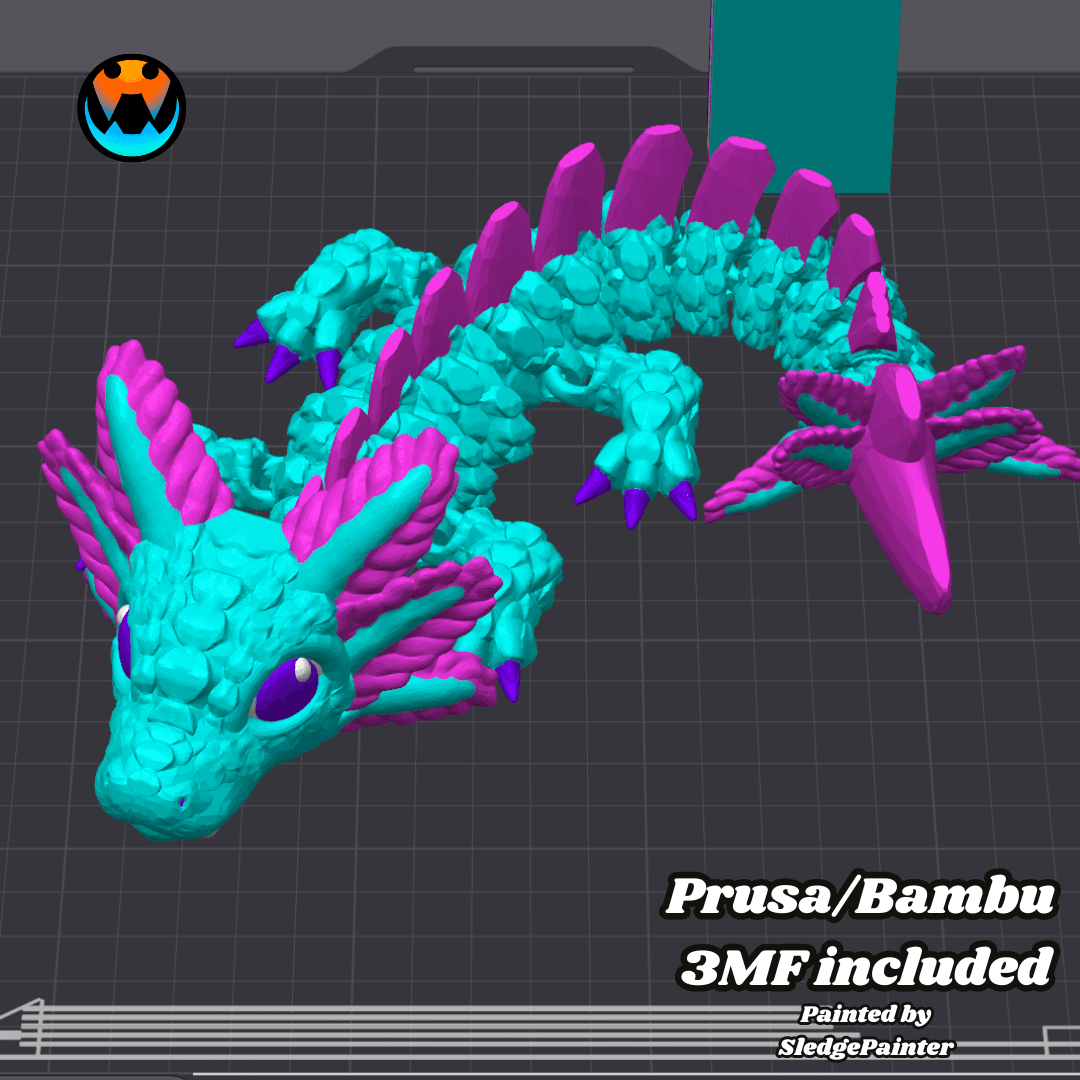 Baby Axolotl Dragon 3d model