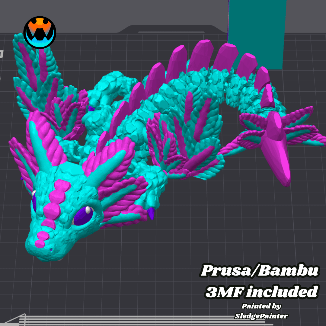 Baby Axolotl Dragon 3d model