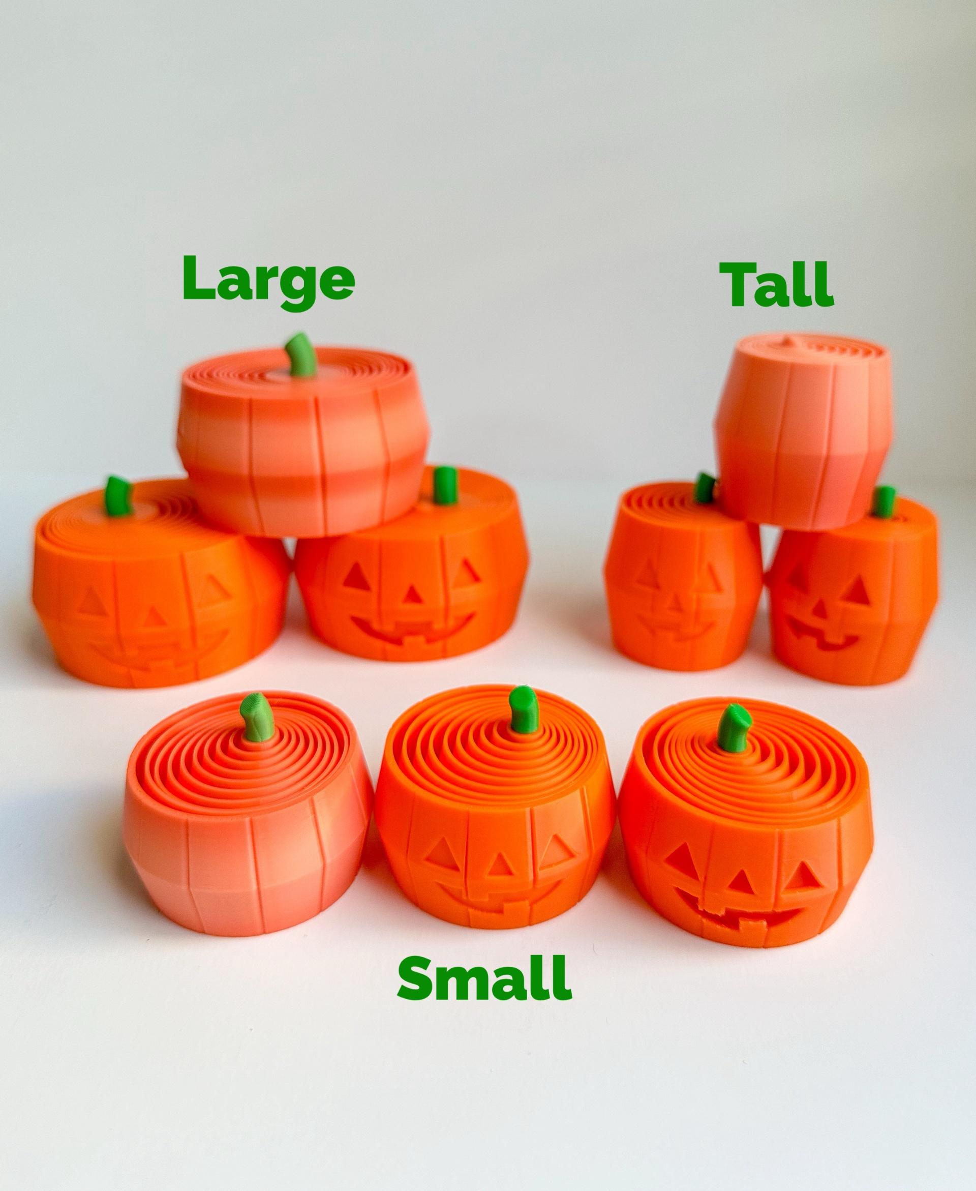 Pumpkin & Jack O'Latern Layered Fidget (3 Styles in 3 Sizes = 9 total) 3d model