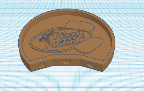 Pizza Planet Logo Ear.stl 3d model