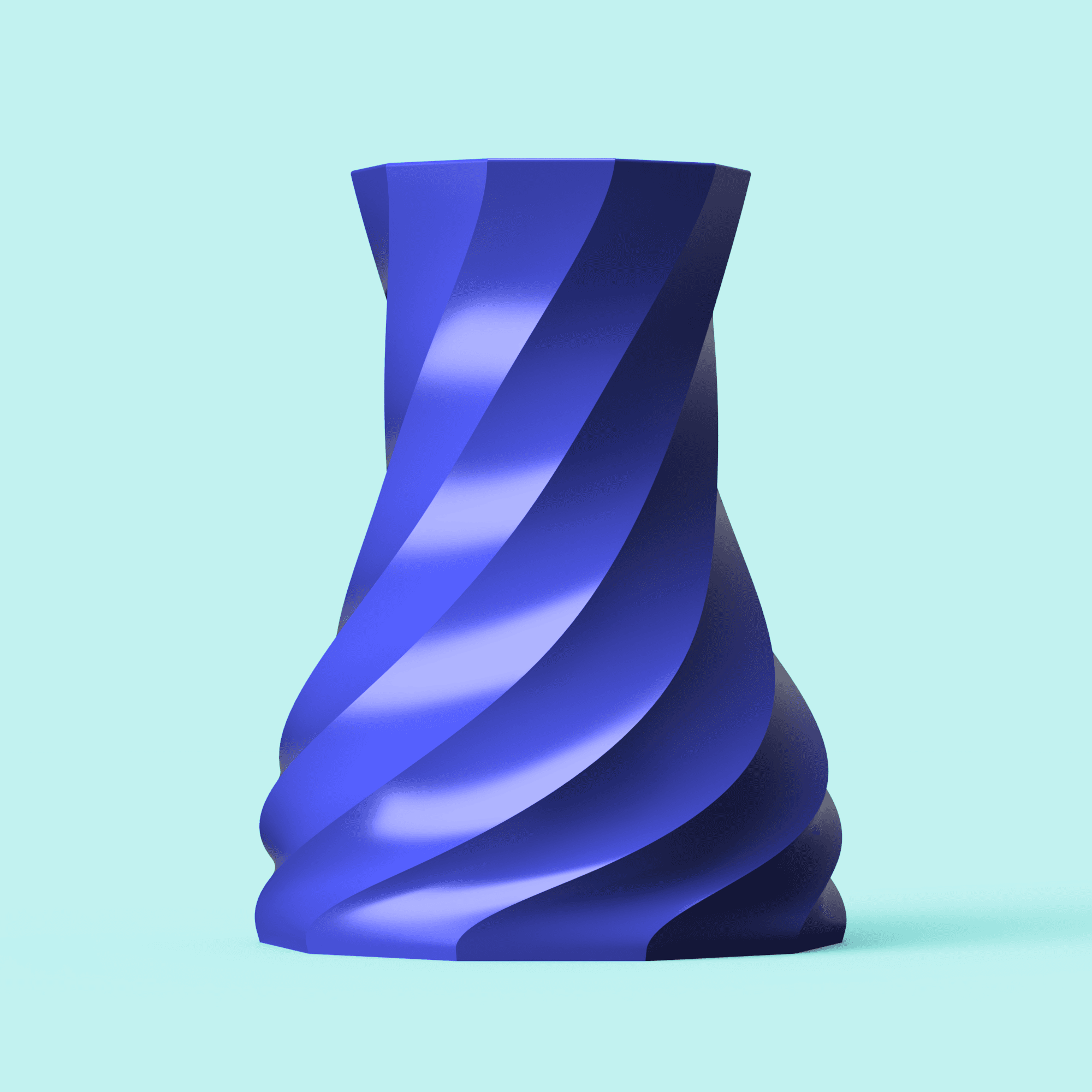 Twisted Spiral Vase 3d model