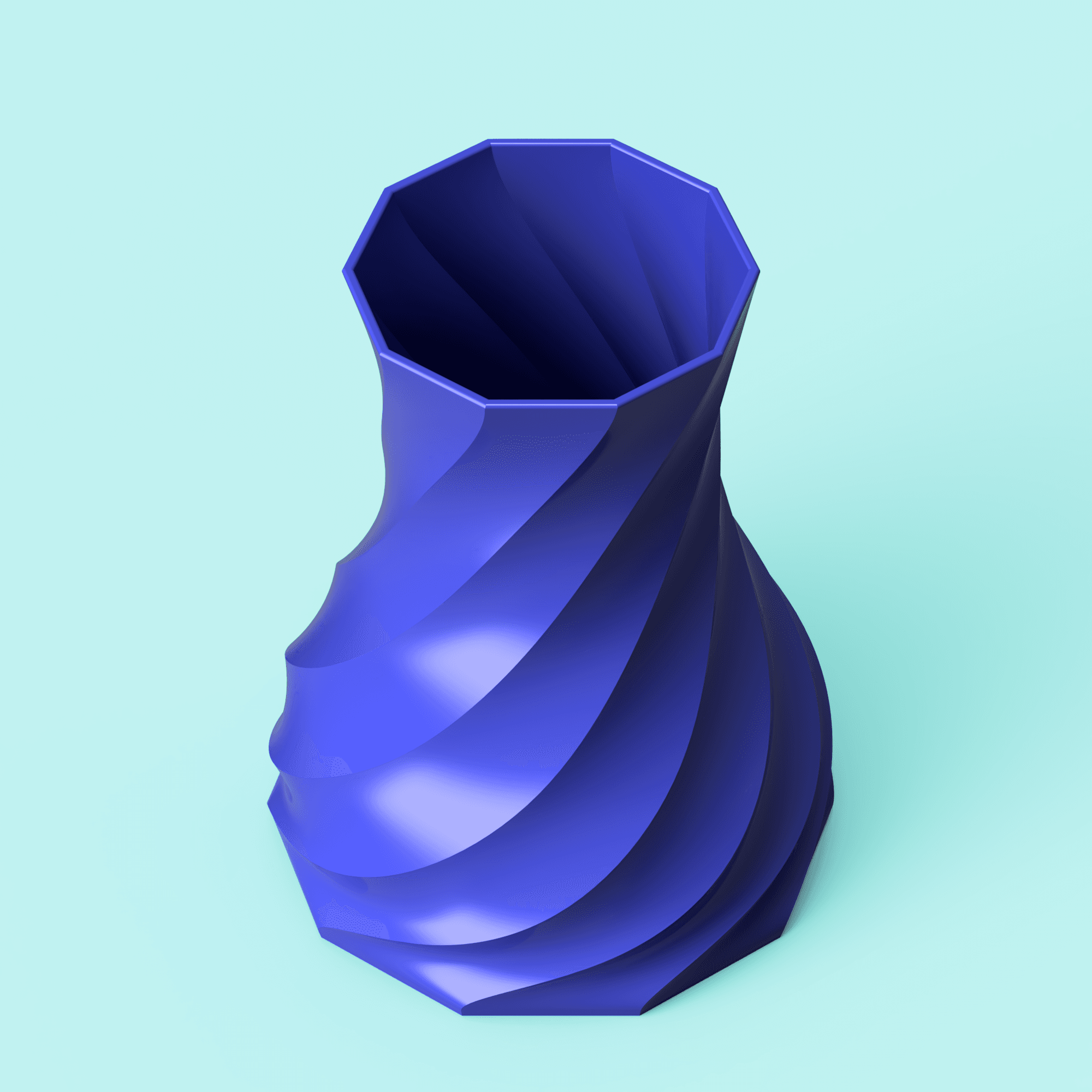 Twisted Spiral Vase 3d model