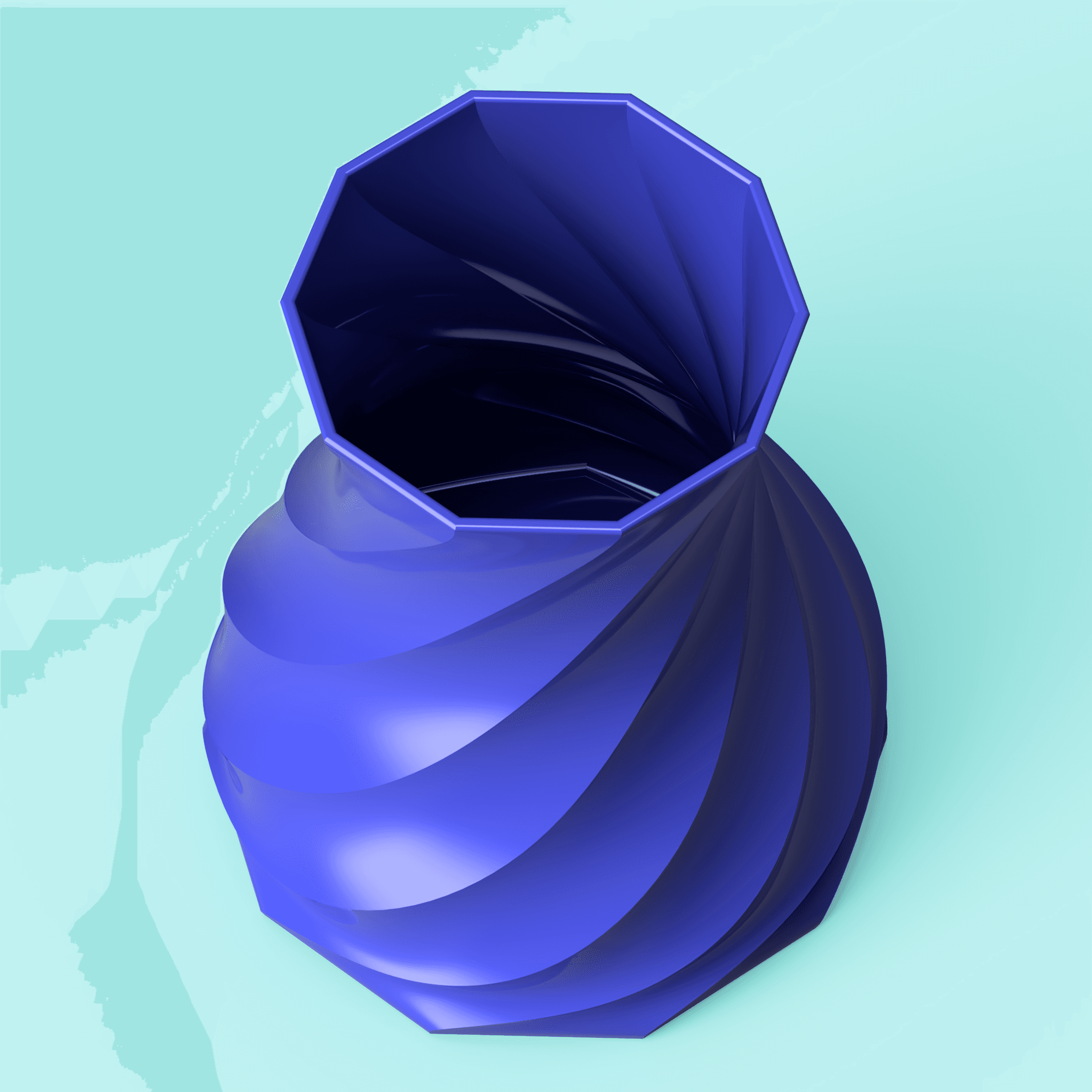 Twisted Spiral Vase 3d model