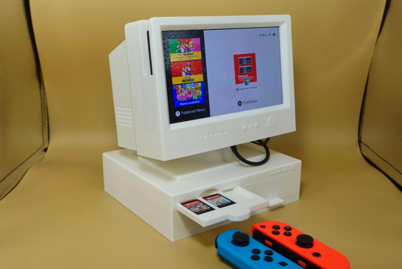 Retro Computer Display for Nintendo Switch 3d model