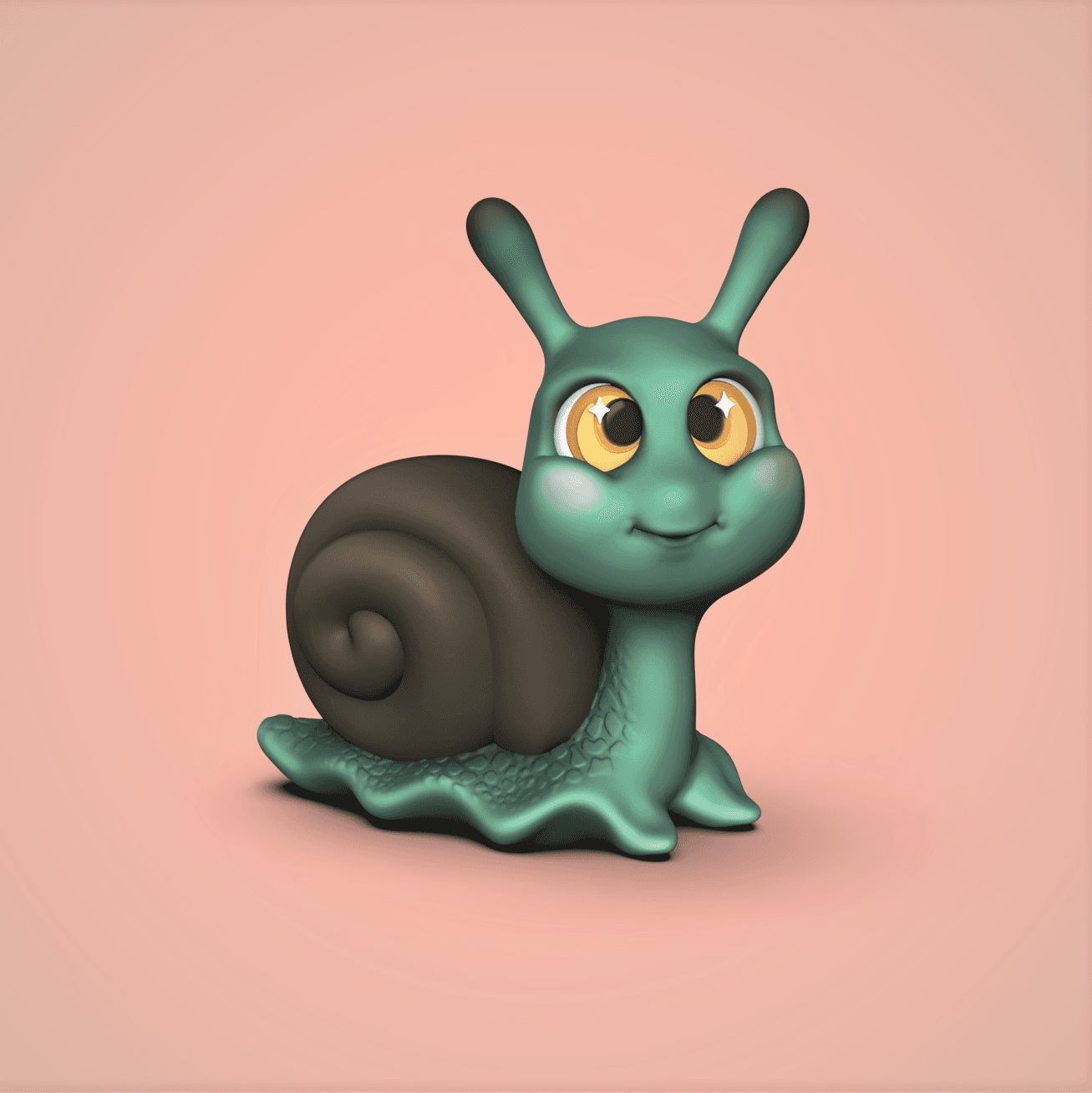 Snail -Little Big Head Series 3d model