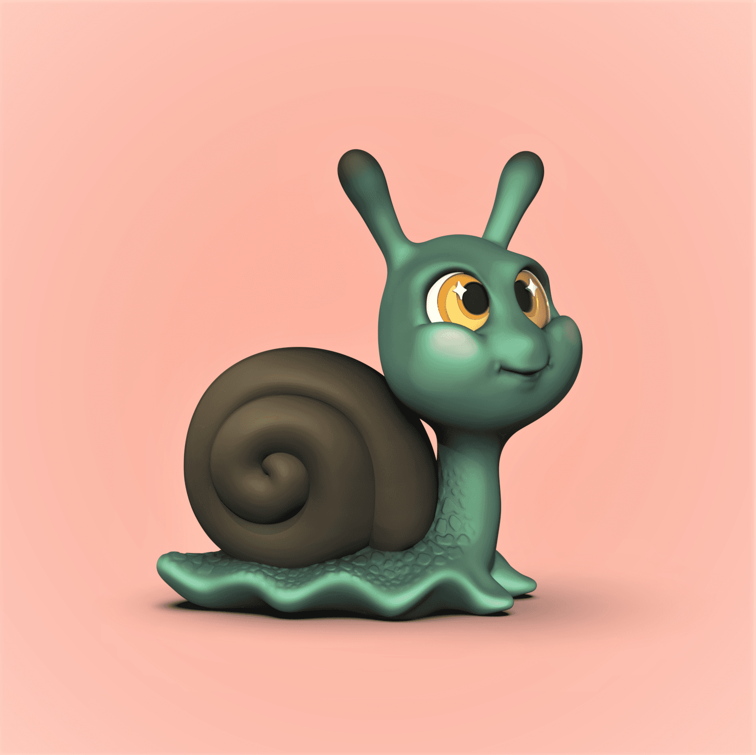 Snail -Little Big Head Series 3d model