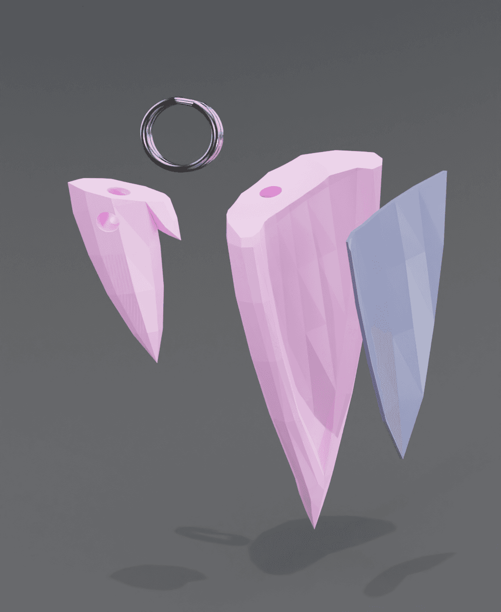 Espeon Ear Keychain / Pendant 3d model