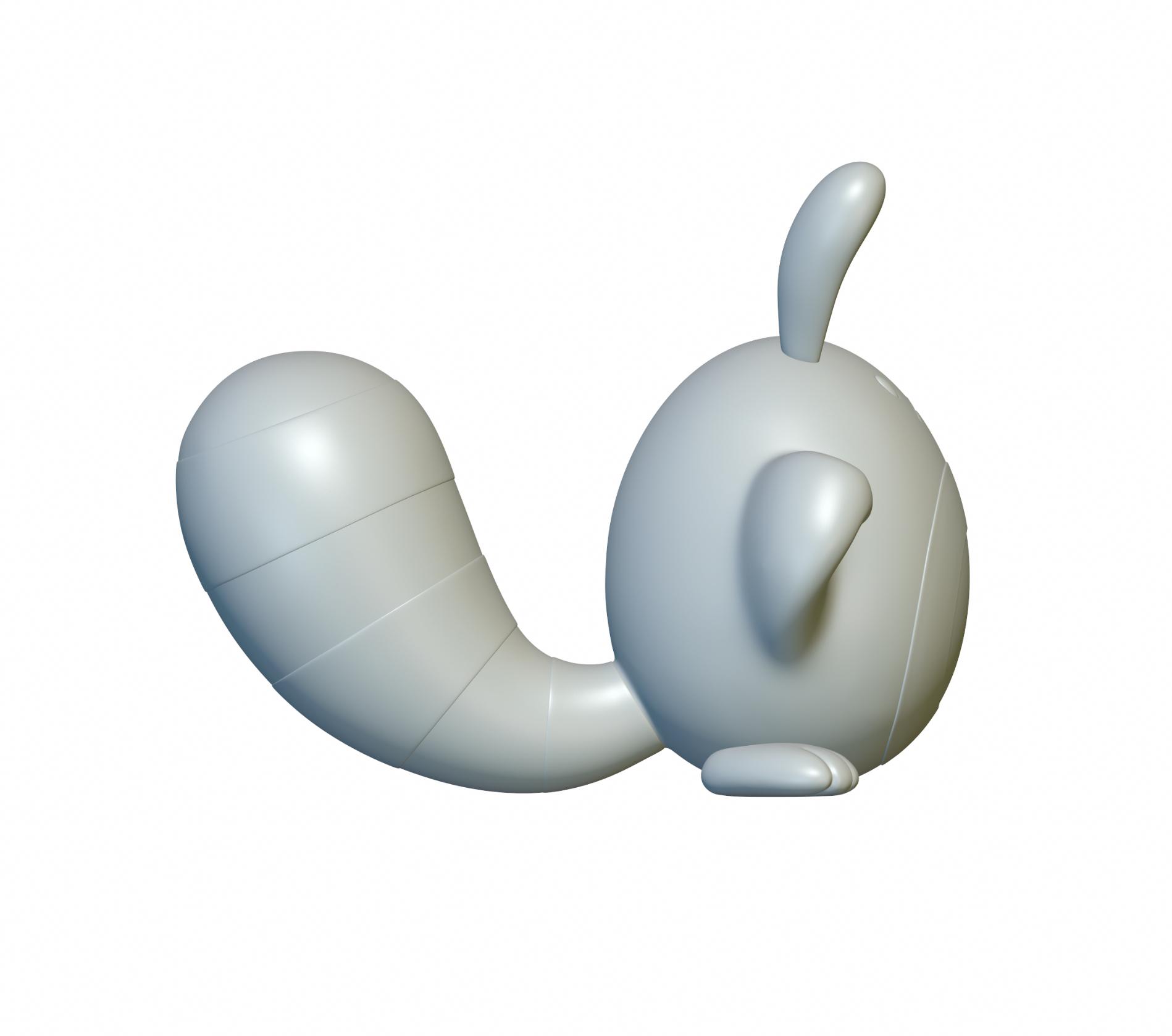 Pokemon Sentret #161 - Optimized for 3D Printing 3d model