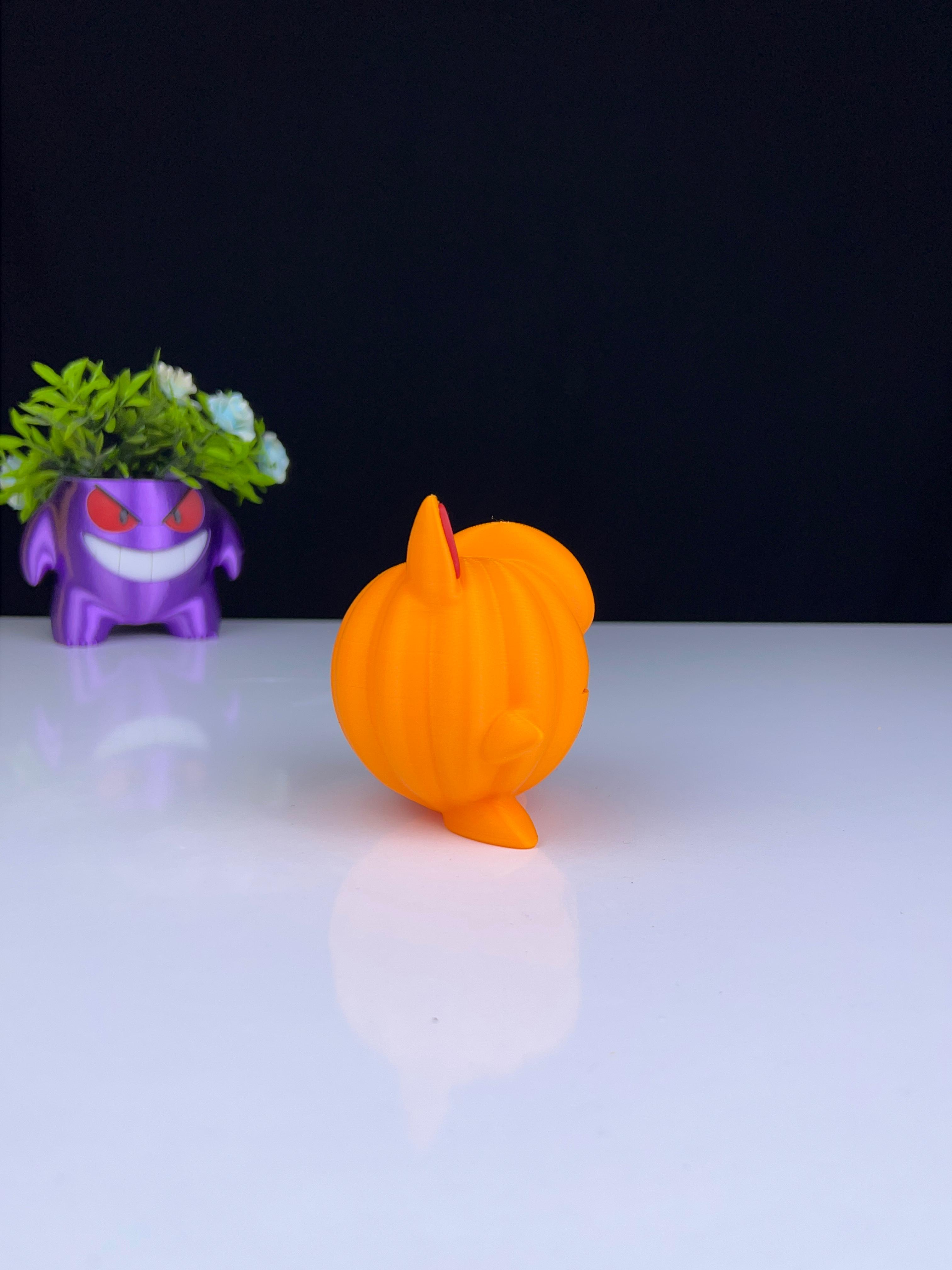 Jigglypuff pumpkin 1  3d model