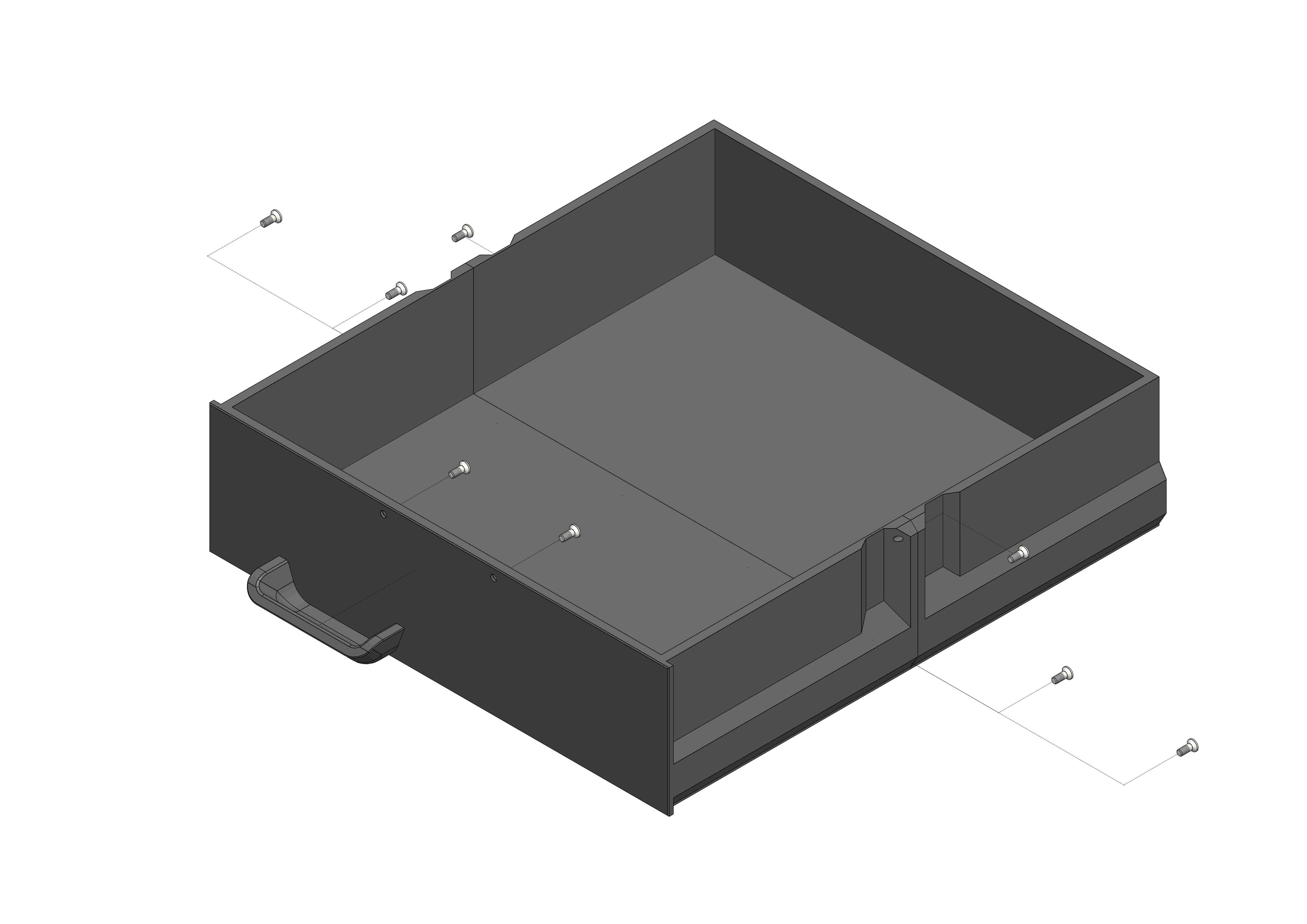 [BaBo duo] mono drawer module 60 3d model