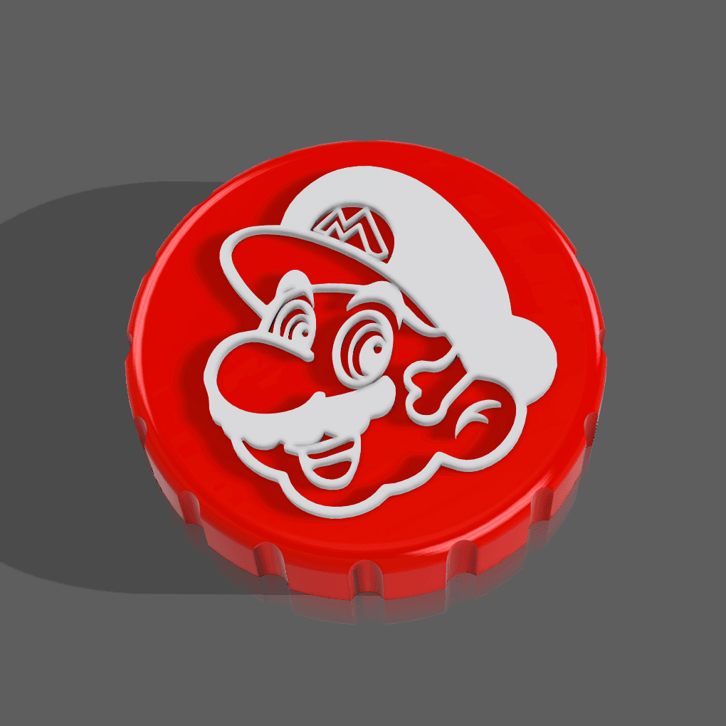 Super Mario Stash Jar Lid 3d model