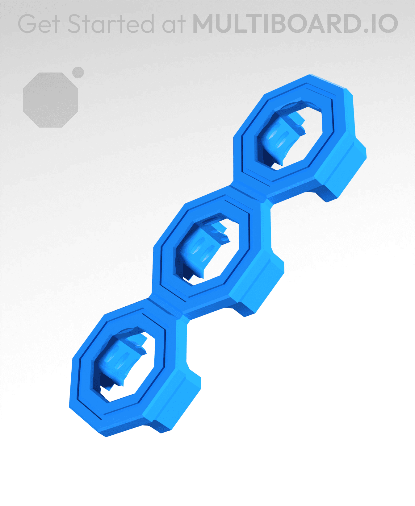 Trio Snap Connector (DS Part B) 3d model