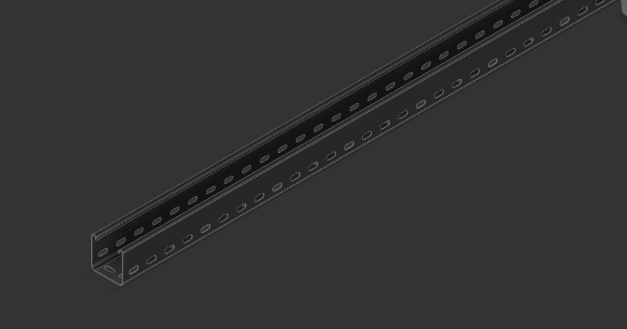 Cable Tray 50mm x 3000mm TYPE2 3d model