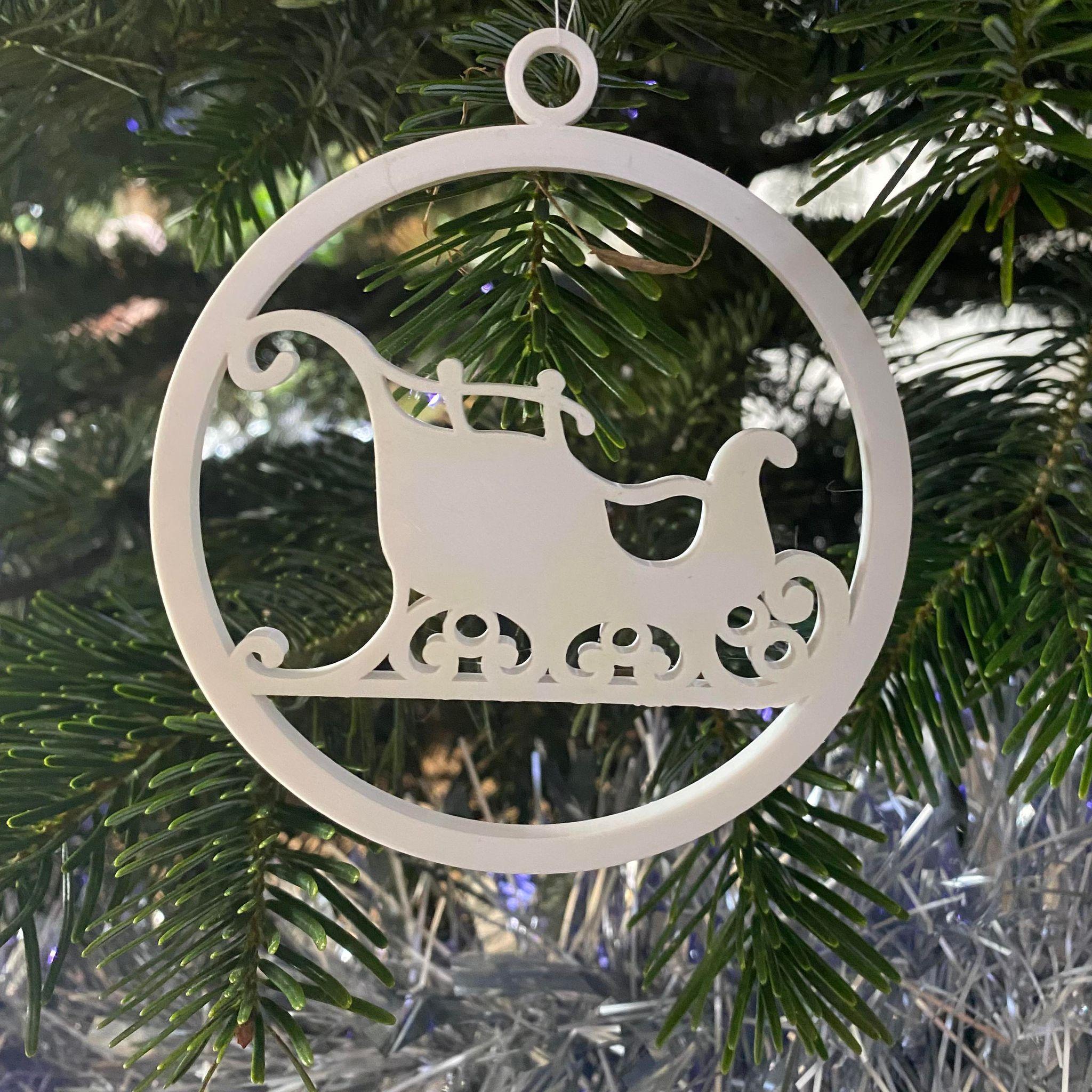 Christmas ornament - Santa's Sleigh.stl 3d model