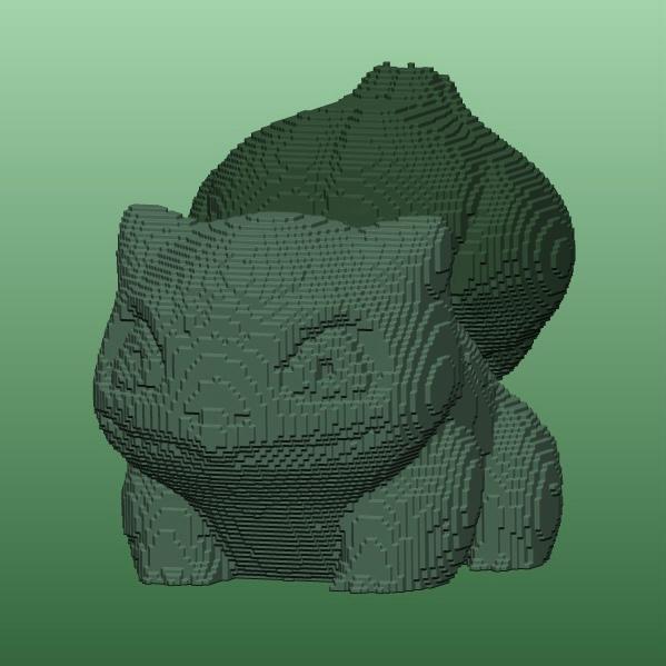 Voxel Bulbasaur  3d model