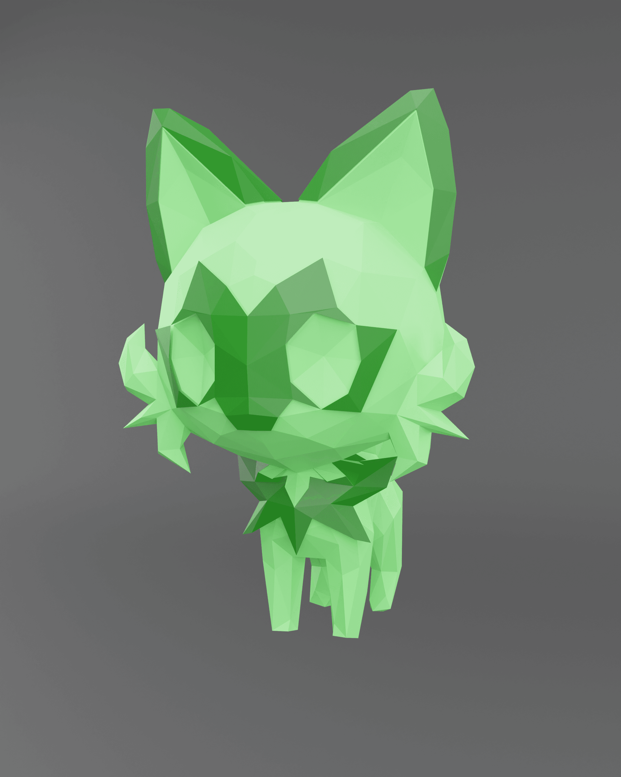 Low Poly Sprigatito - Fan Art 3d model