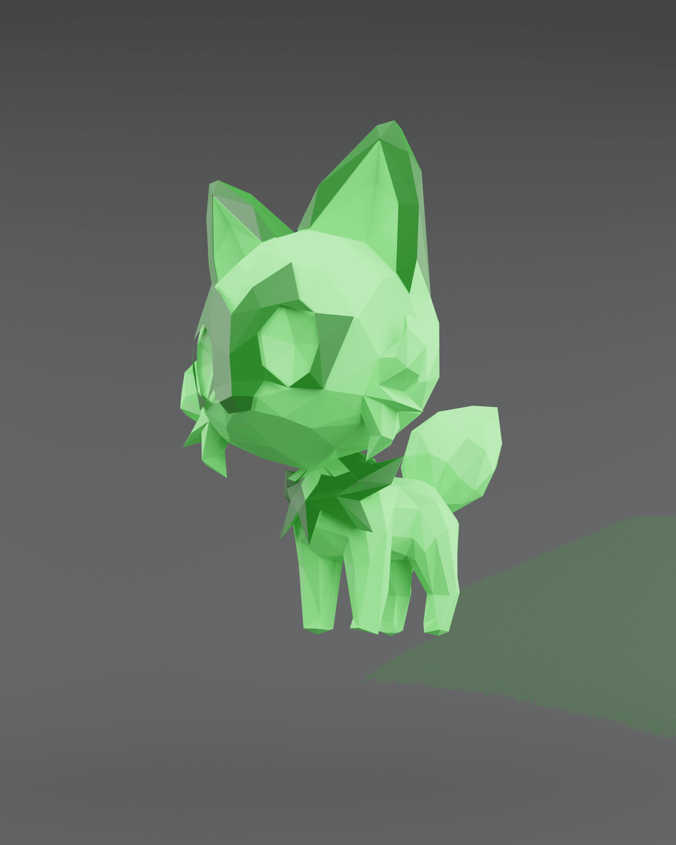 Low Poly Sprigatito - Fan Art 3d model