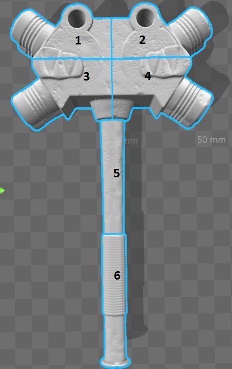 Thor Ragnarok Hulk's Hammer 3d model