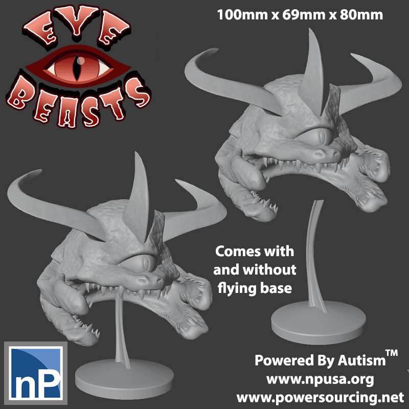 Giant Flying Eye Beasts 3d model