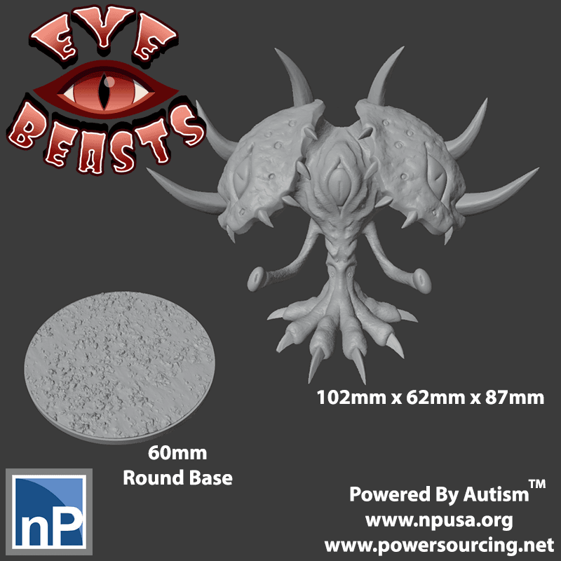 Giant Flying Eye Beasts 3d model