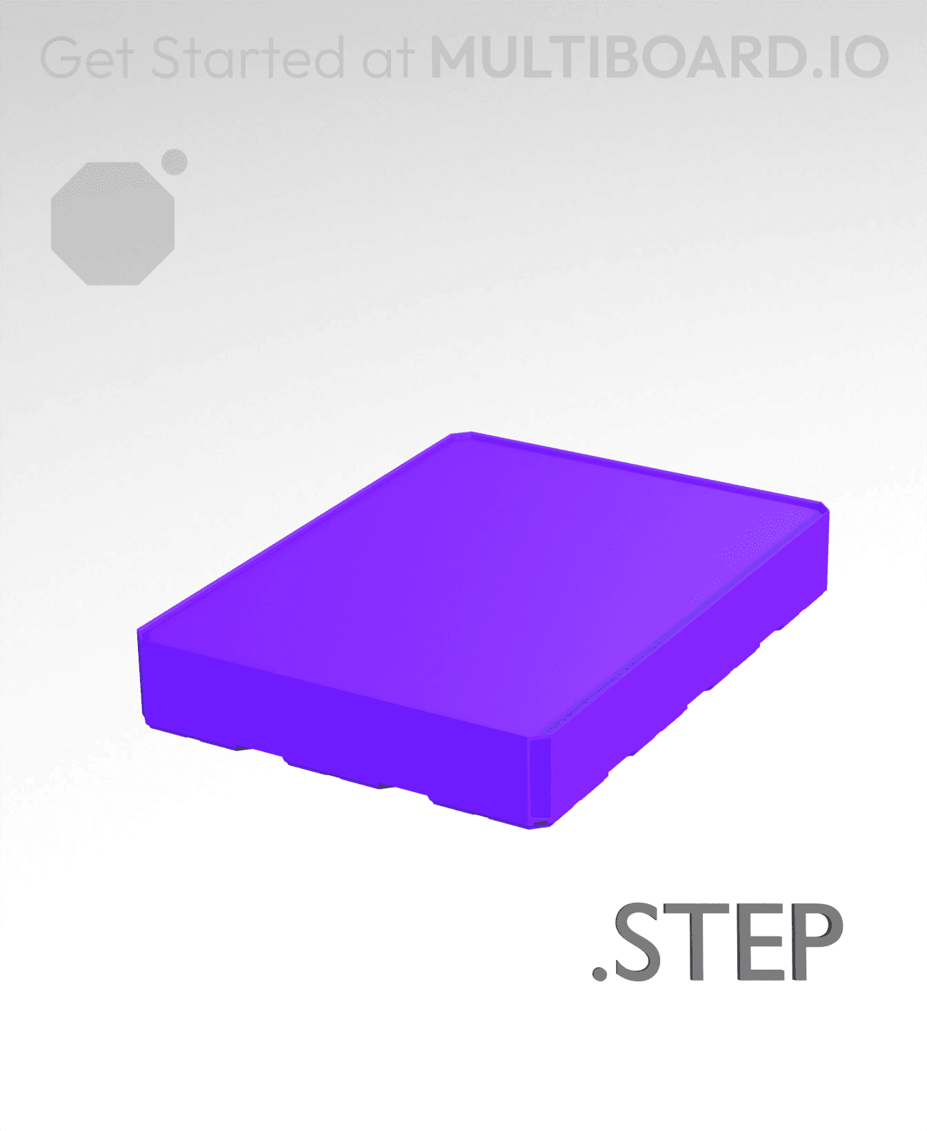 3x4x0·75 - Multibin Insert - STEP Remixing File 3d model