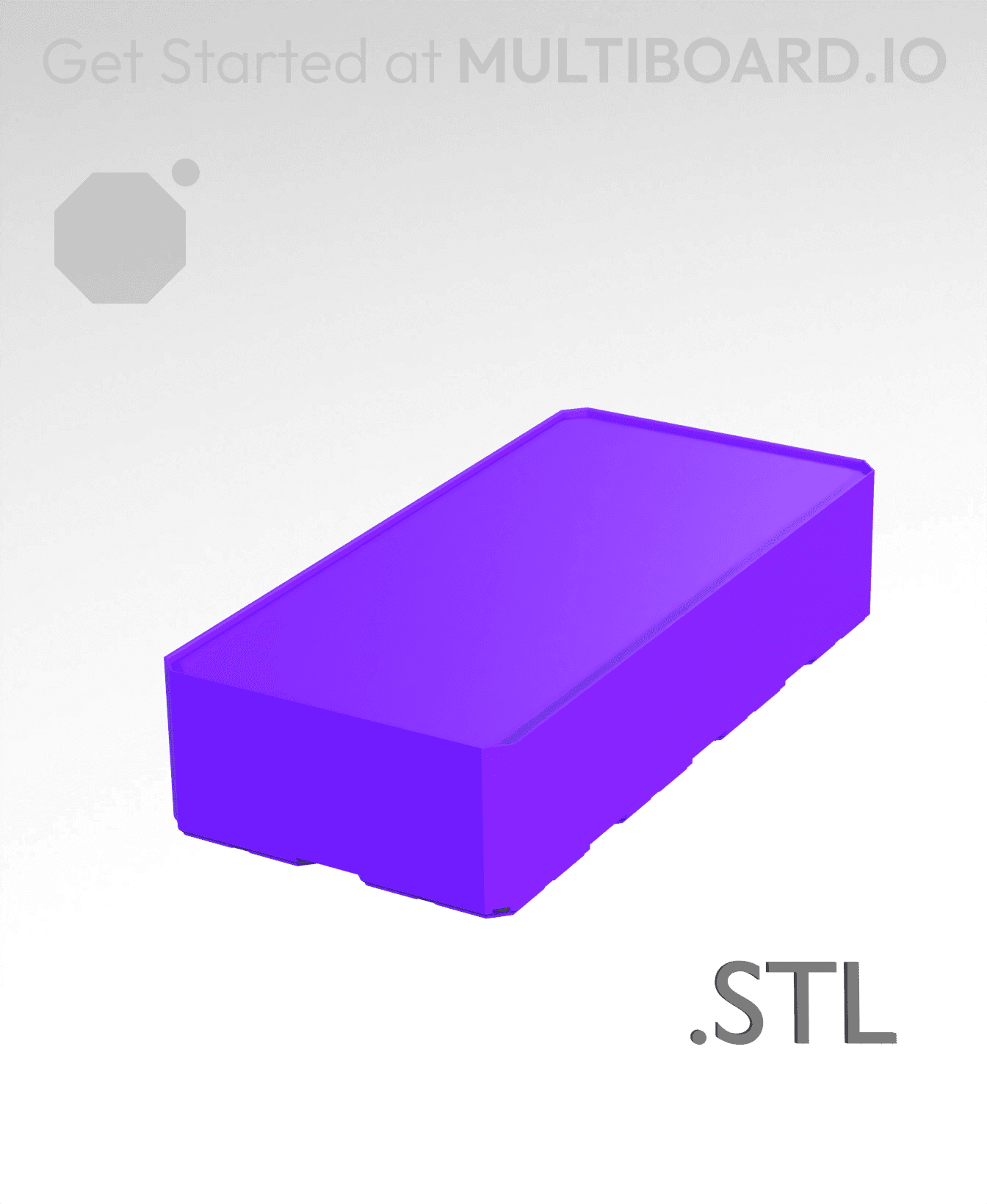 2x4x1 - Multibin Insert - STL Remixing File 3d model