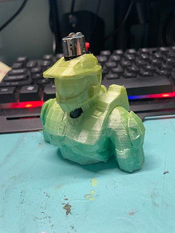 Master Chief Mini Bic Buddy  3d model