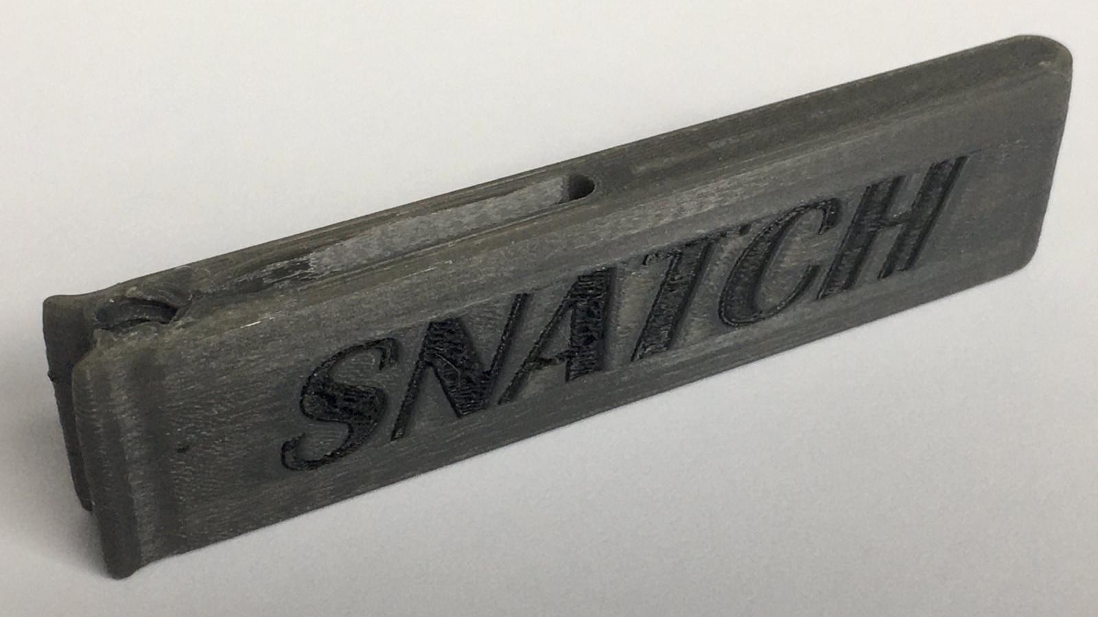 SNATCH - The Rod / Lead Screw Cleaner Fits Most 3D Printers - PRUSA - BAMBU - CREALITY  - Bambu X1C printed at 0.08mm layer height and 20 wall loops. in PETG on PEI plate.

I like that it holds itself securely in position.   - 3d model