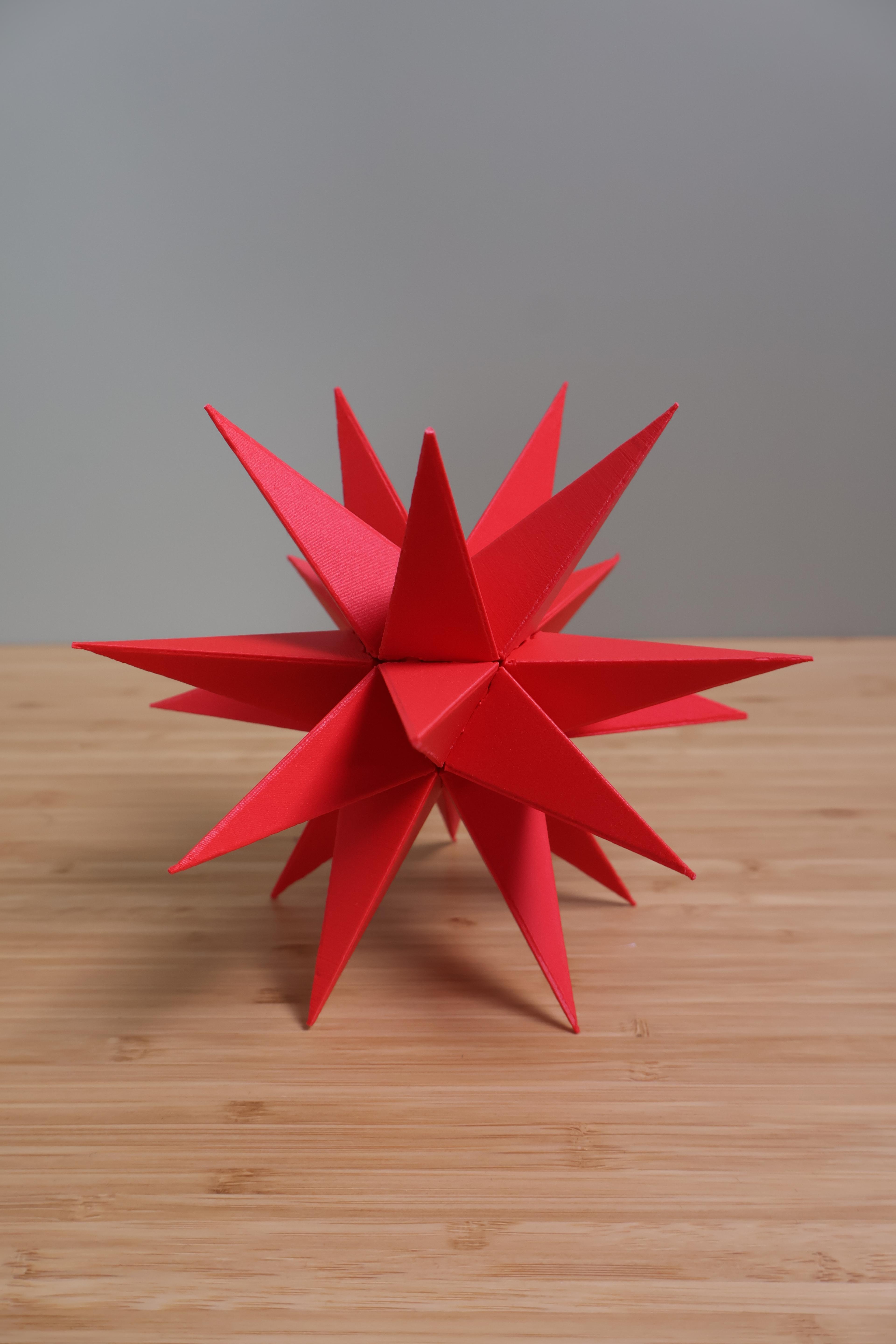 Unwrapped Icosaeder Star Sharp 3d model