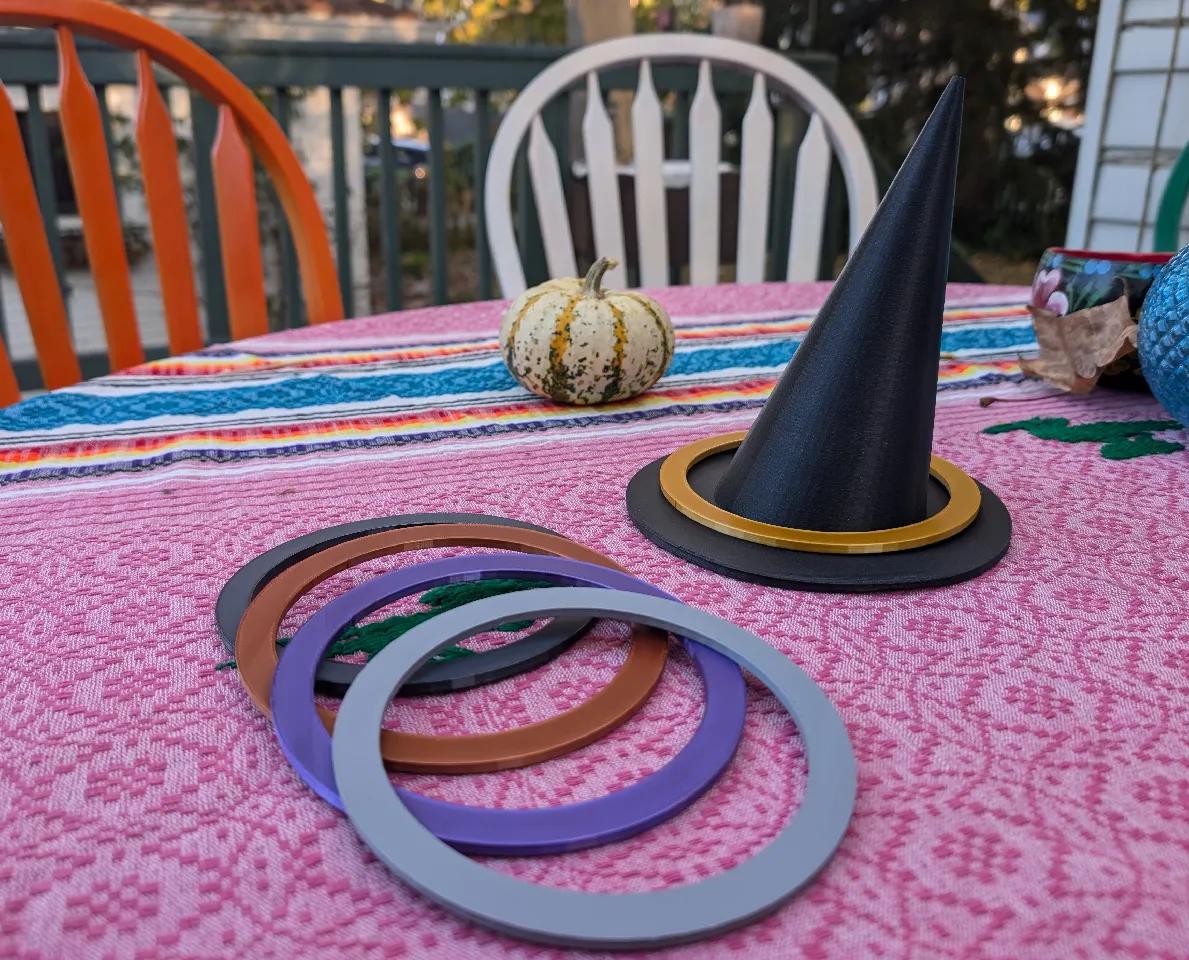 Witch Hat Ring Toss Game - Halloween Party Yard and Table Game 3d model